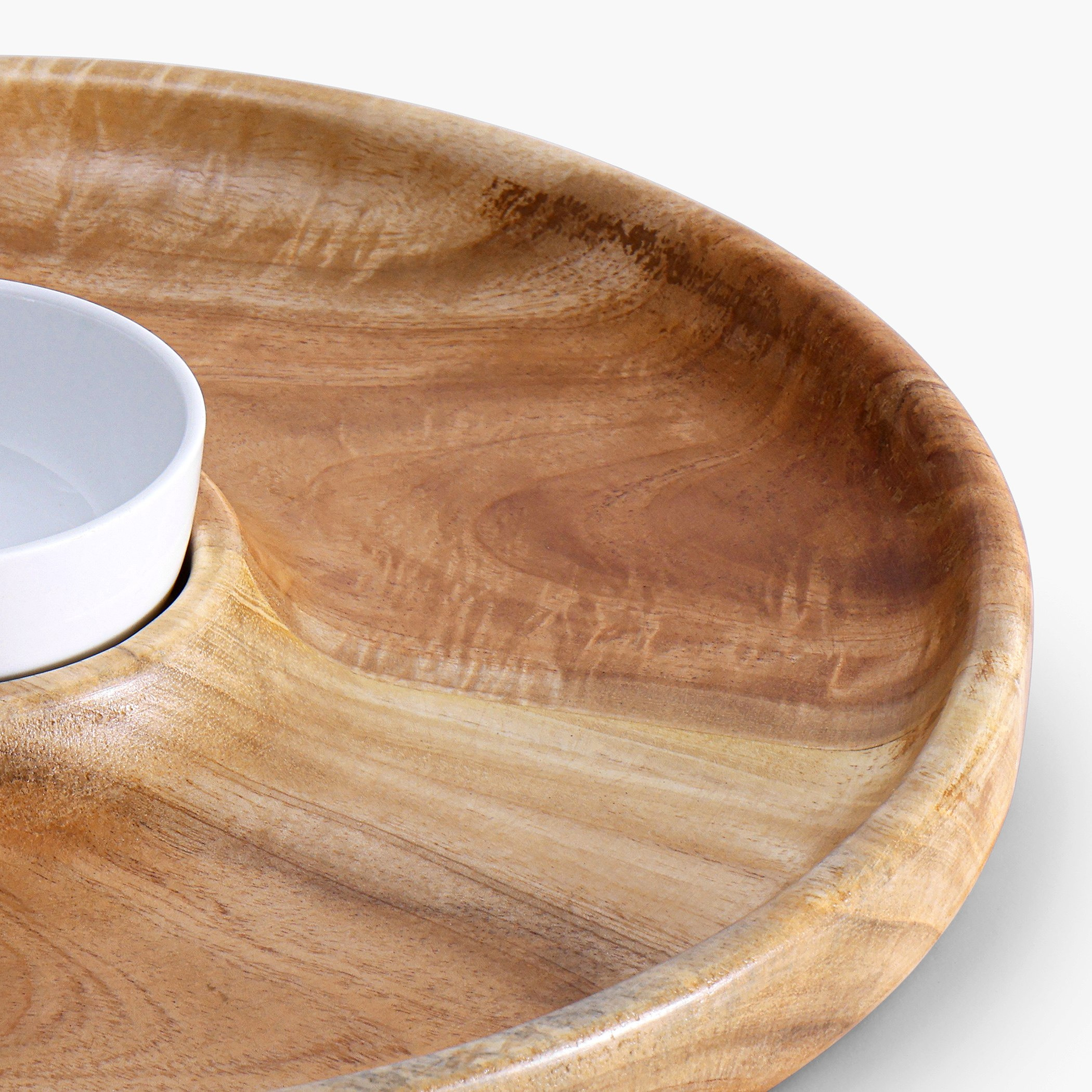 Albero Round Platter with Ceramic Bowl - 30x5.5 cm-hbxdecorandfurnishings-tabletop-serveware-image-3