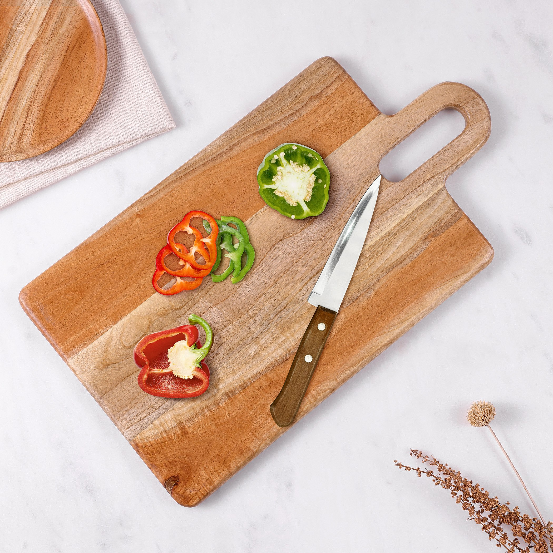 Albero Long Groove Chopping Board - 46x25x1.5 cm-hbxkitchen-kitchenware-choppingboards-image-1