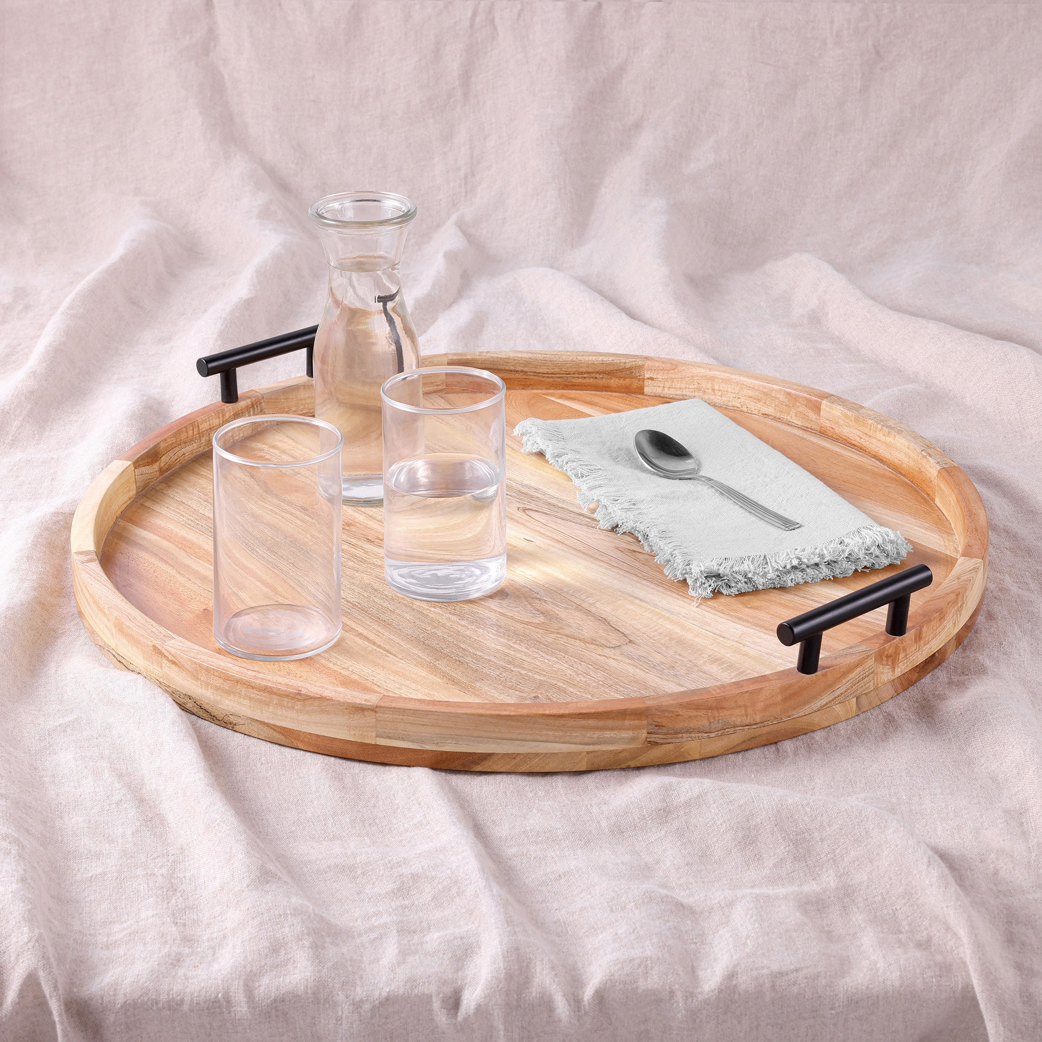 Albero Round Tray - 50x50x3 cm-hbxdecorandfurnishings-tabletop-serveware-image-1