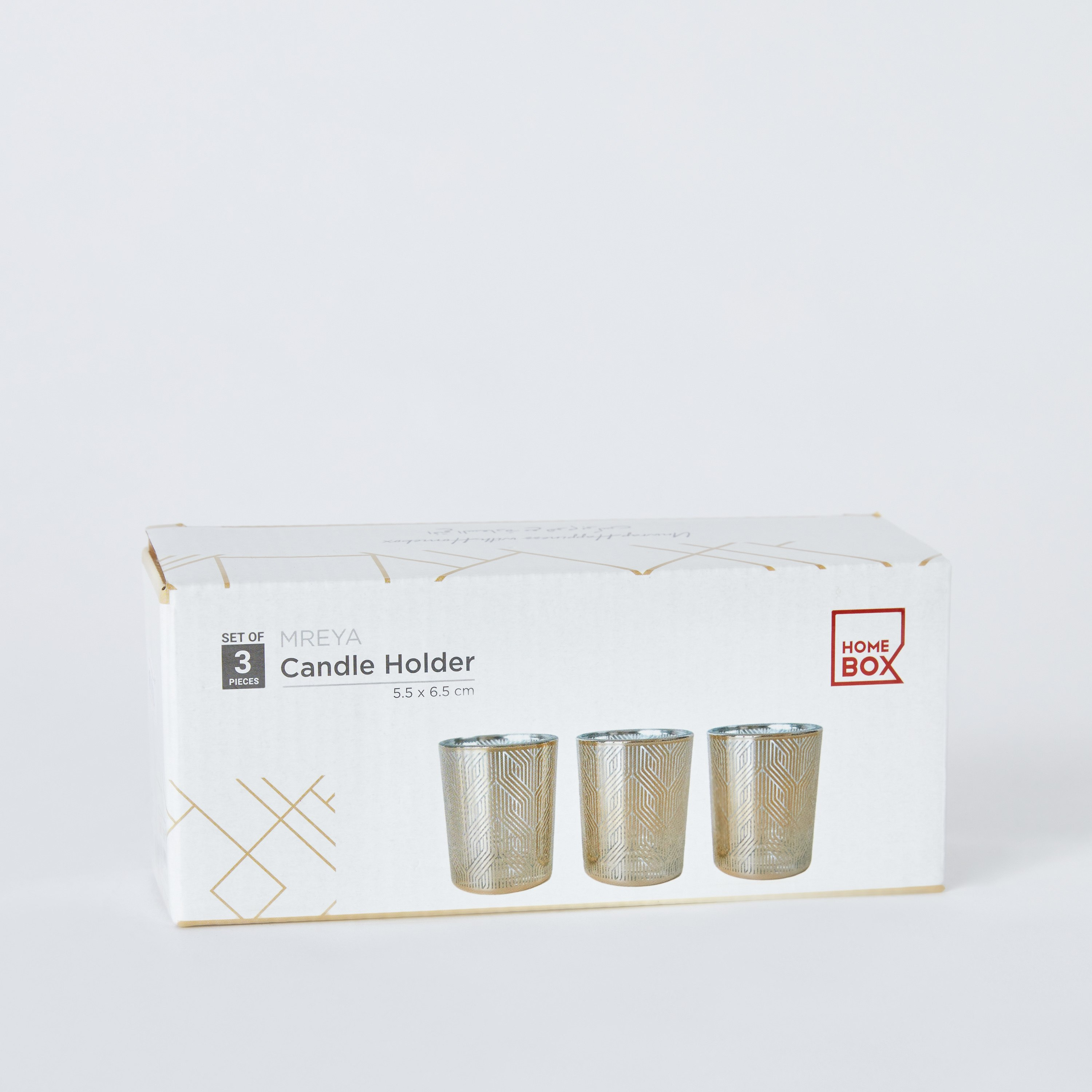 طقم حامل شموع زجاج 3 قطع من مريا - 5.5x6.5 سم-hbxlivingroom-decorandaccessories-candleholders-image-5