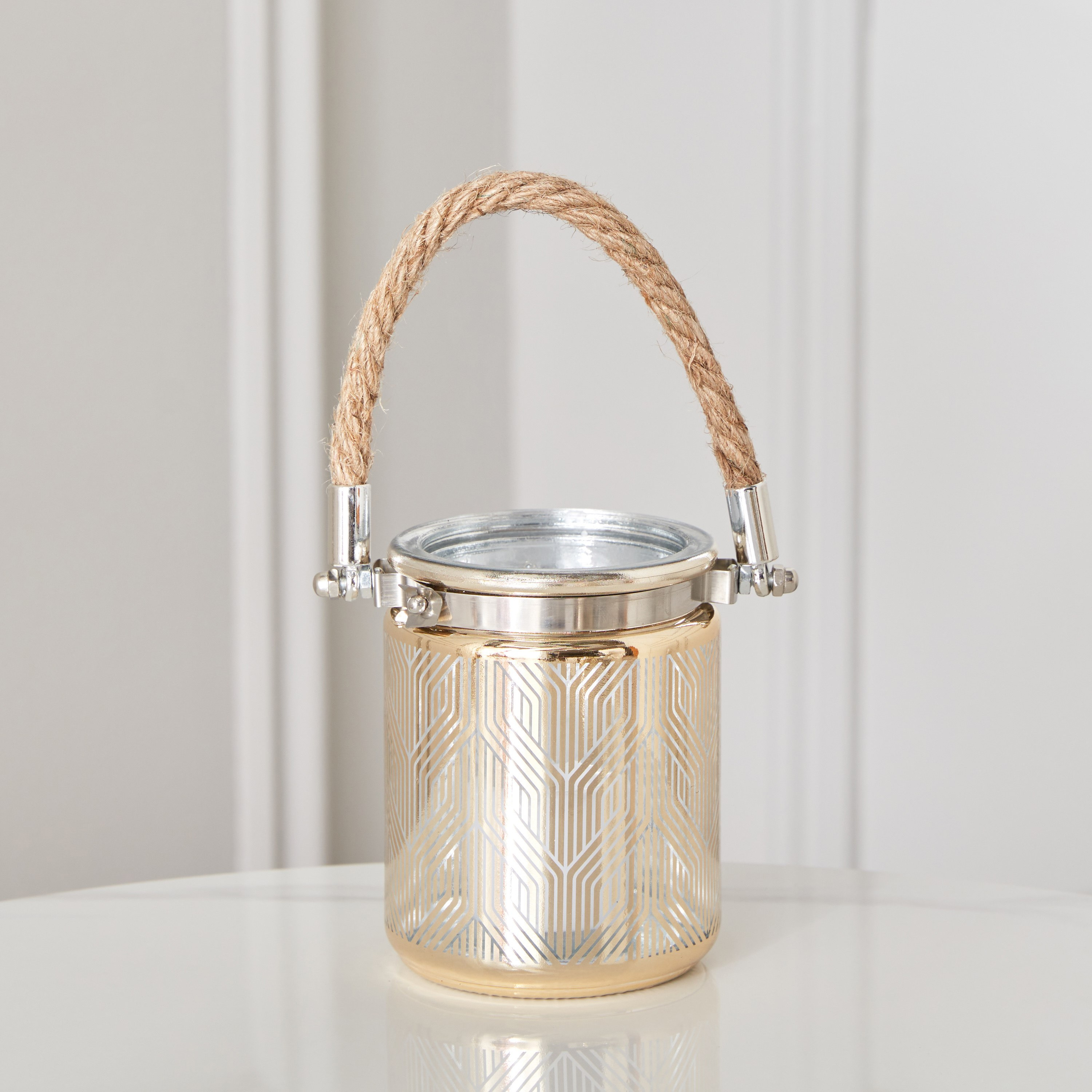 حامل شموع بمقبض من حبل القنب من مريا - 8x10 سم-hbxlivingroom-decorandaccessories-candleholders-image-1