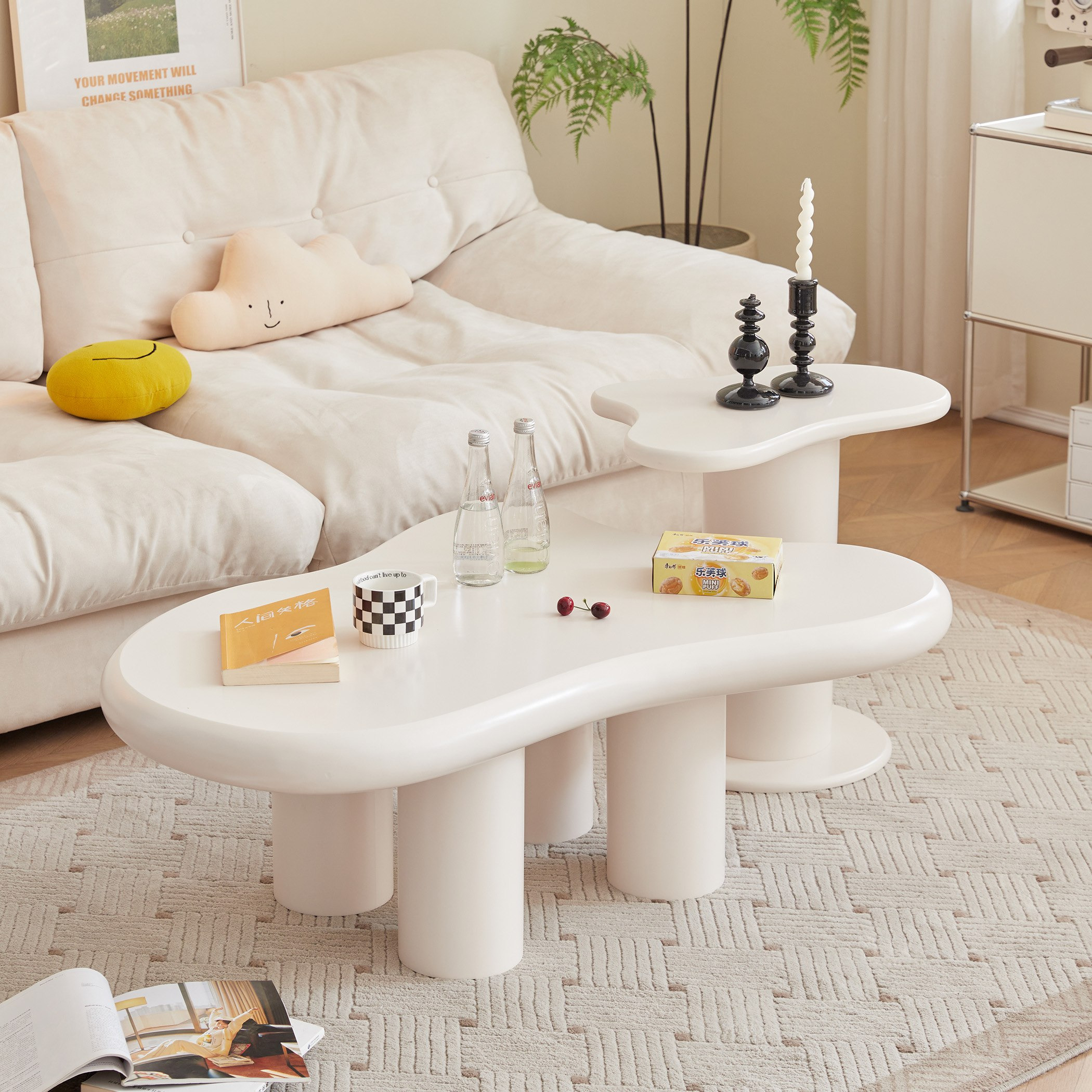 Two piece store coffee table set