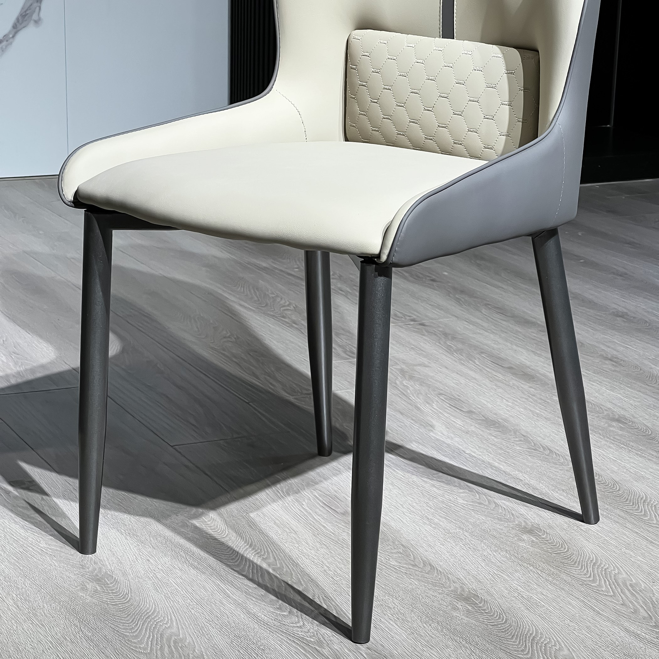 Titanium Sintered Stone Top 6-Seater Dining Table Set-hbxfurniture-diningtablesandsets-diningsets-sixseater-image-14