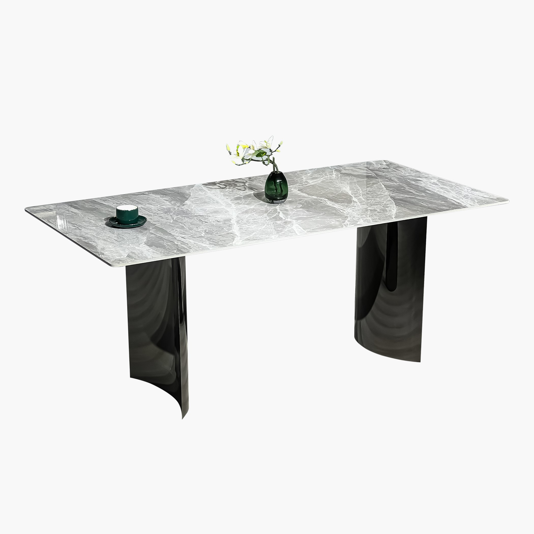 Titanium Sintered Stone Top 6-Seater Dining Table Set-hbxfurniture-diningtablesandsets-diningsets-sixseater-image-9