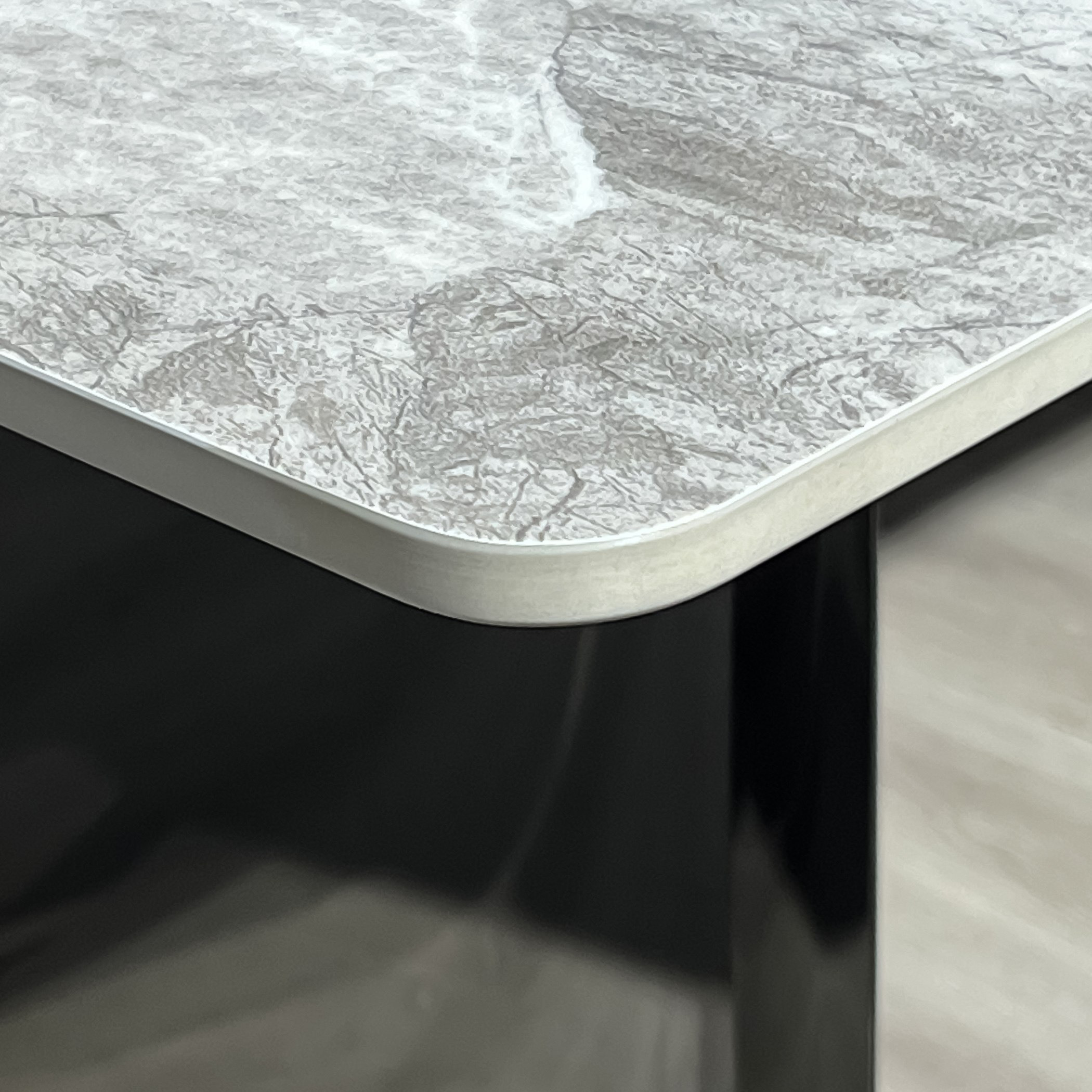Titanium Sintered Stone Top 6-Seater Dining Table Set-hbxfurniture-diningtablesandsets-diningsets-sixseater-image-11