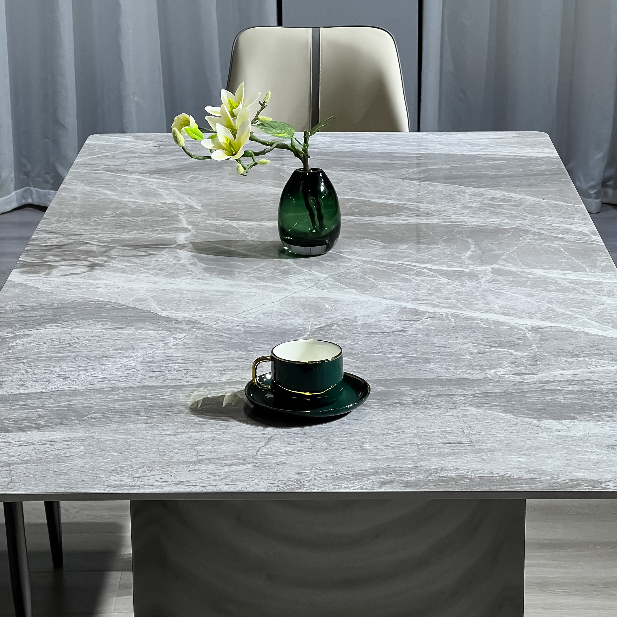 Titanium Sintered Stone Top 6-Seater Dining Table Set-hbxfurniture-diningtablesandsets-diningsets-sixseater-image-12