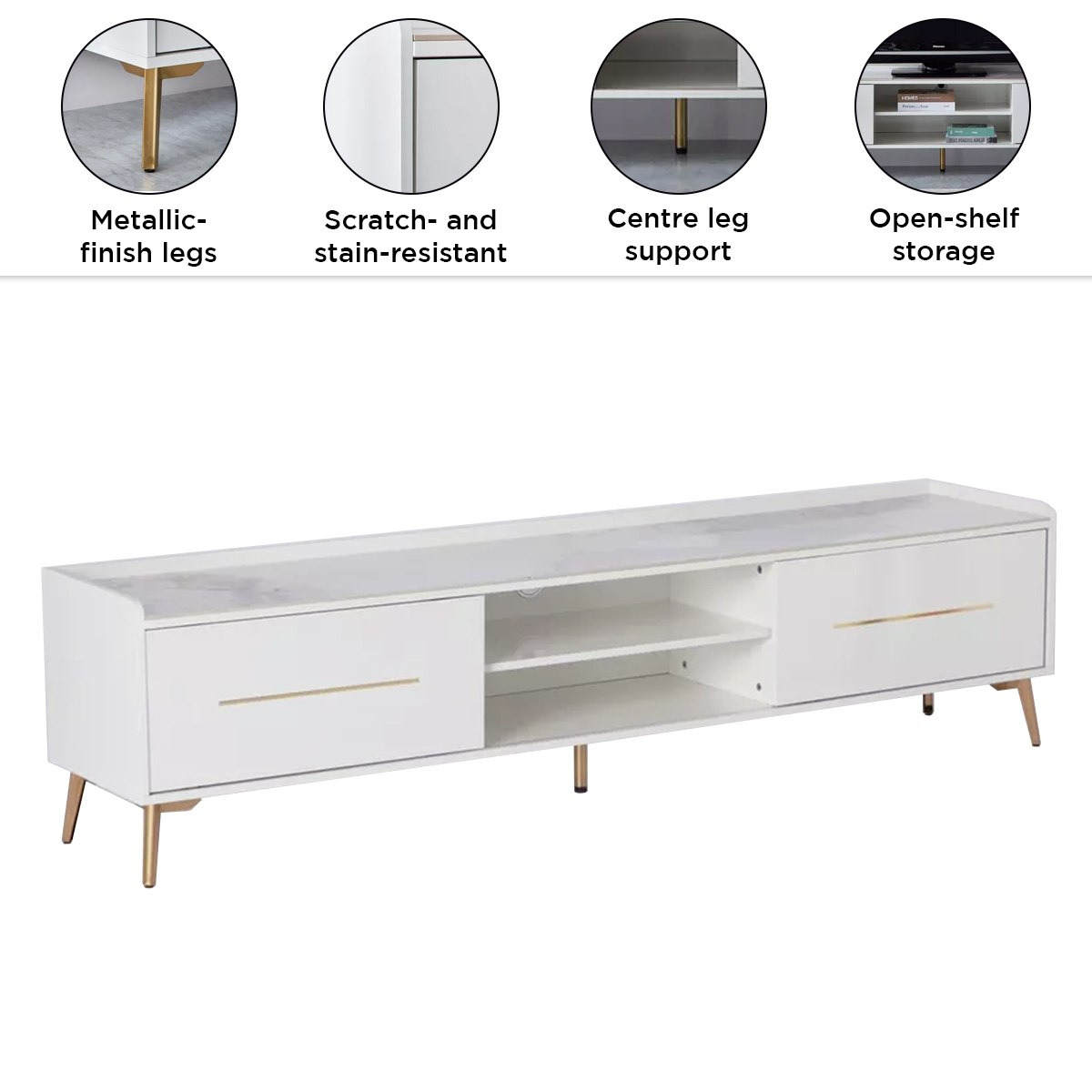 Pearl 2 Metre Sintered Stone TV Unit for TVs up to 80 inches-hbxlivingroom-mediaunitsandstorage-tvunits-image-6
