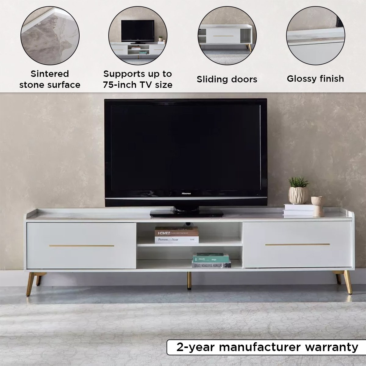 Pearl 2 Metre Sintered Stone TV Unit for TVs up to 80 inches-hbxlivingroom-mediaunitsandstorage-tvunits-image-4