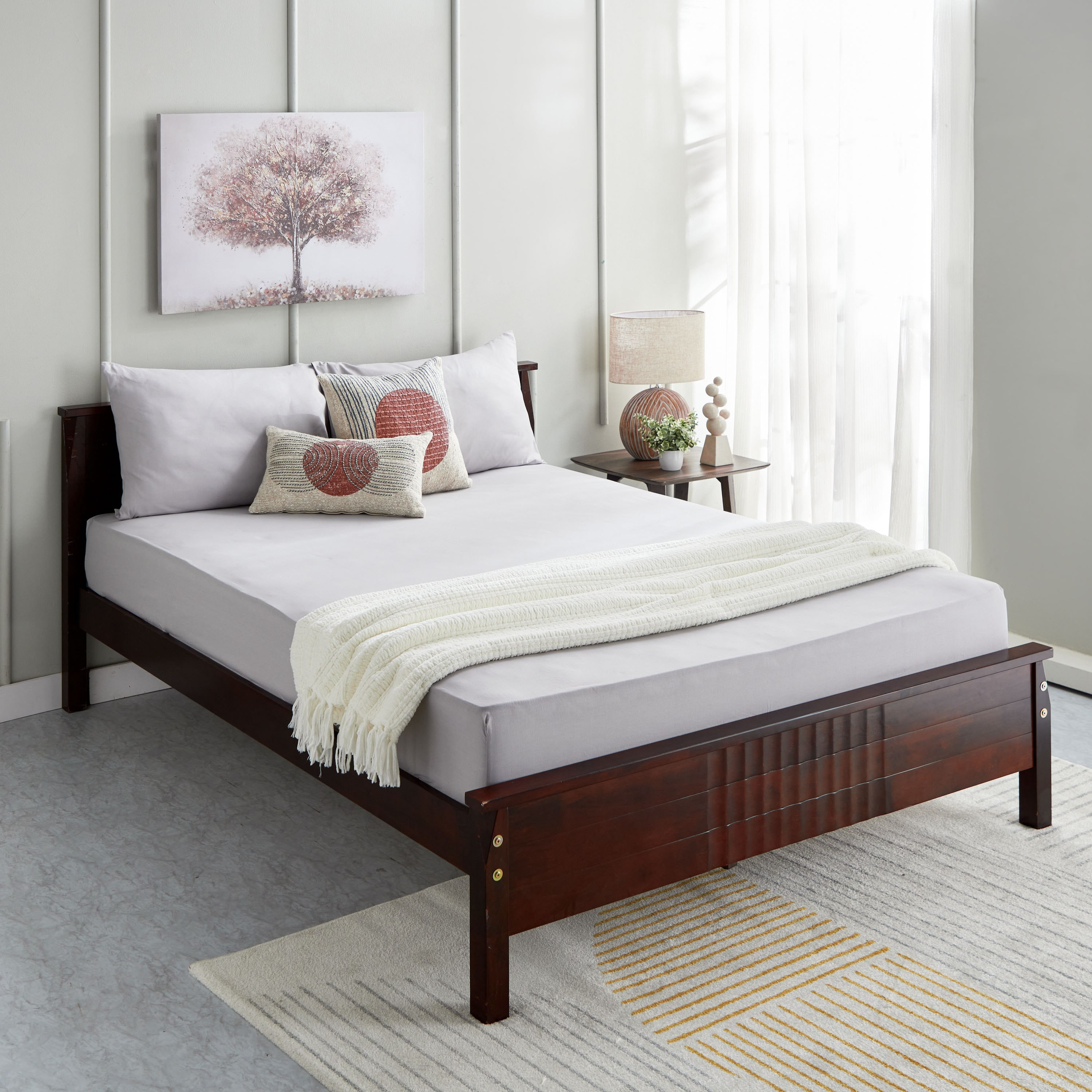 شرشف مطاطي مزدوج بولي قطن من بريستول - 140x200+25 سم-hbxhomeware-hbxbedroom-image-6