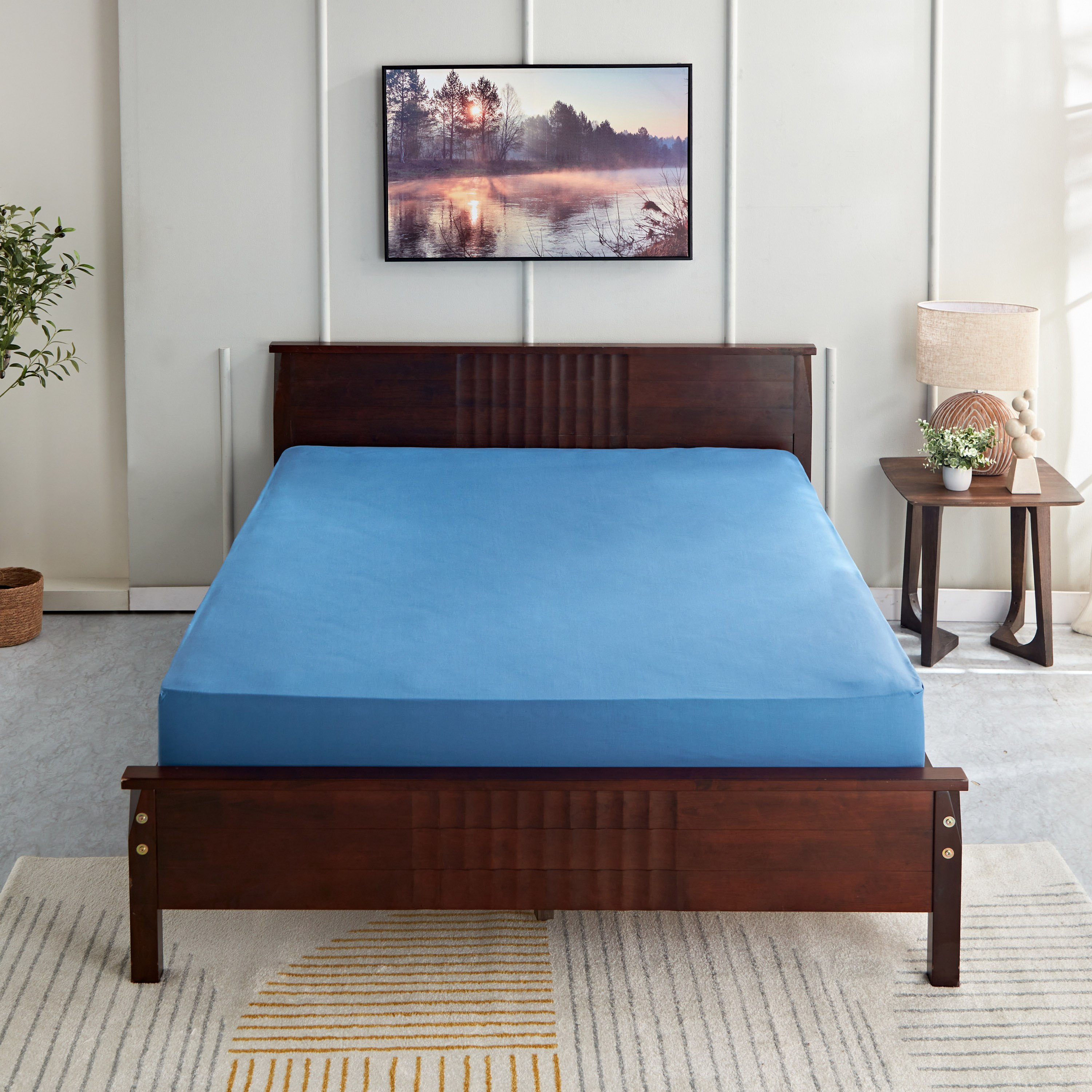 شرشف مطاطي كوين أوليمبيك من بريستول- 160x200+25 سم-hbxhomeware-hbxbedroom-image-2