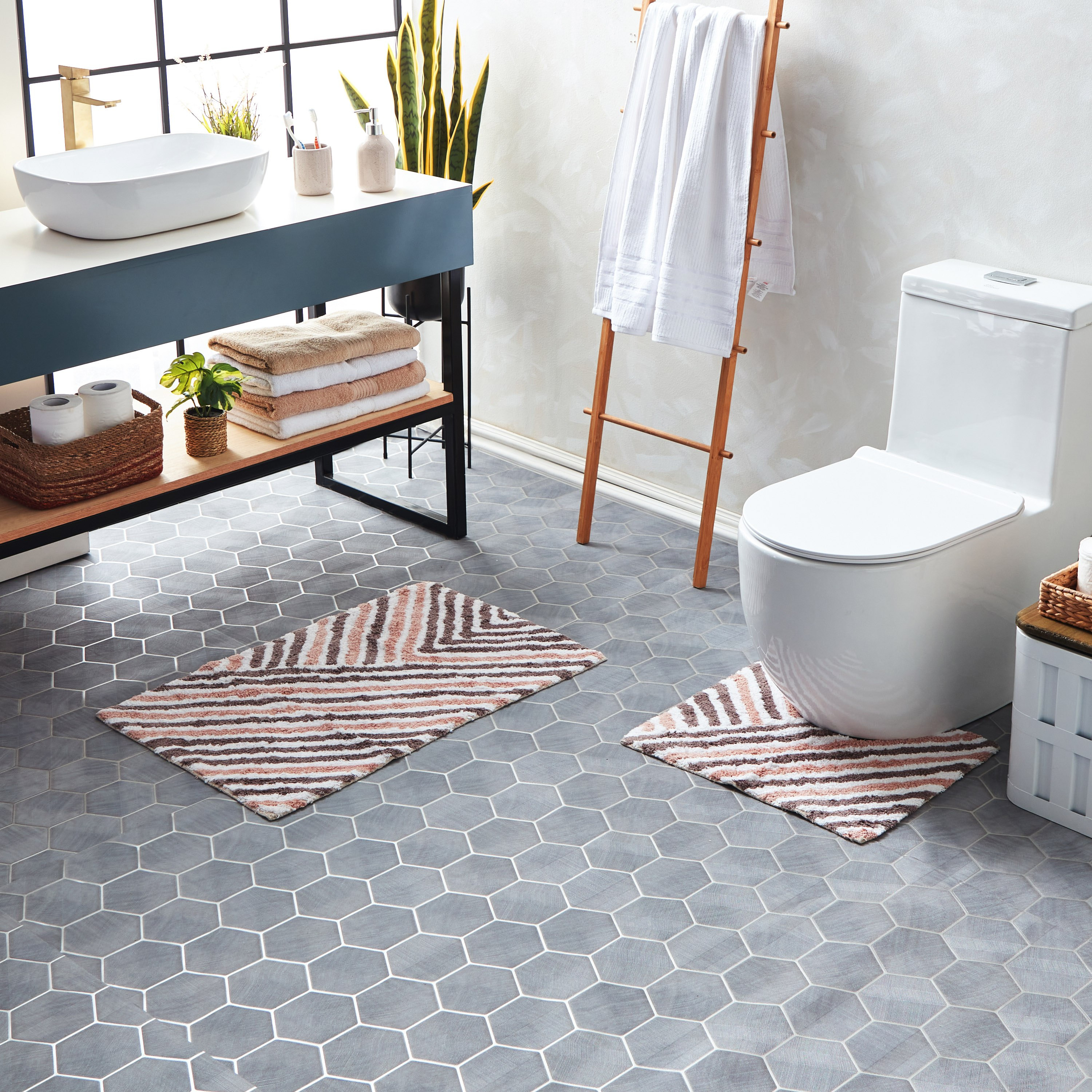 طقم سجادة حمام قطن قطعتين من ميلتون نيكان-hbxbedroom-floorcoverings-bathmats-image-2