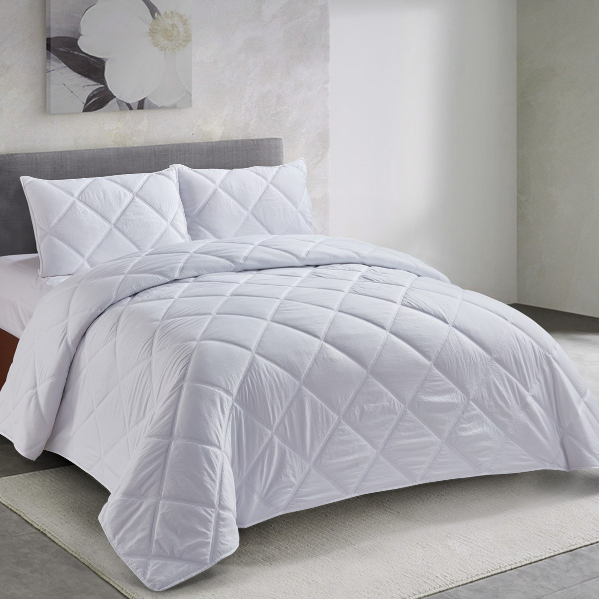 Lexus Newpatter 3-Piece Twin Prewashed Micro Quilt Bedspread Set - 160x230 cm-PROMO_HB_AE_B2G2_011025-image-1
