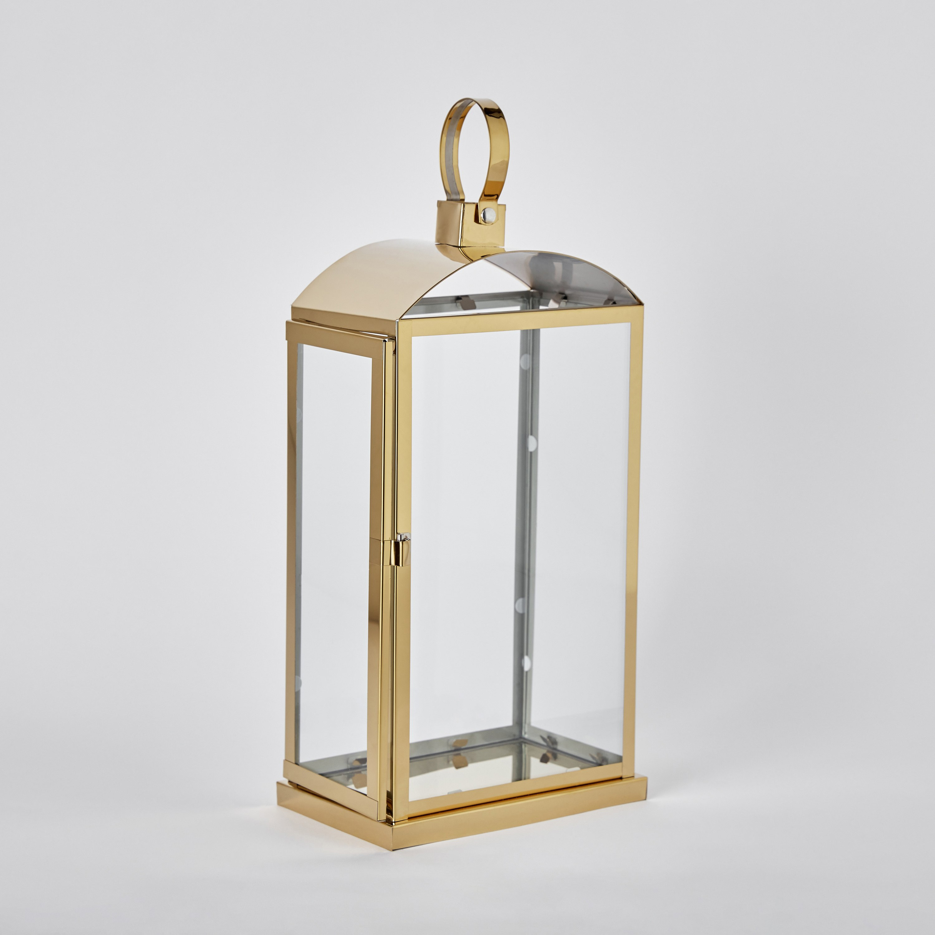 فانوس معدن وزجاج بمقبض من أورورا - 20.5x13x38.5 سم-hbxdecorandfurnishings-homeaccessories-lanterns-image-6