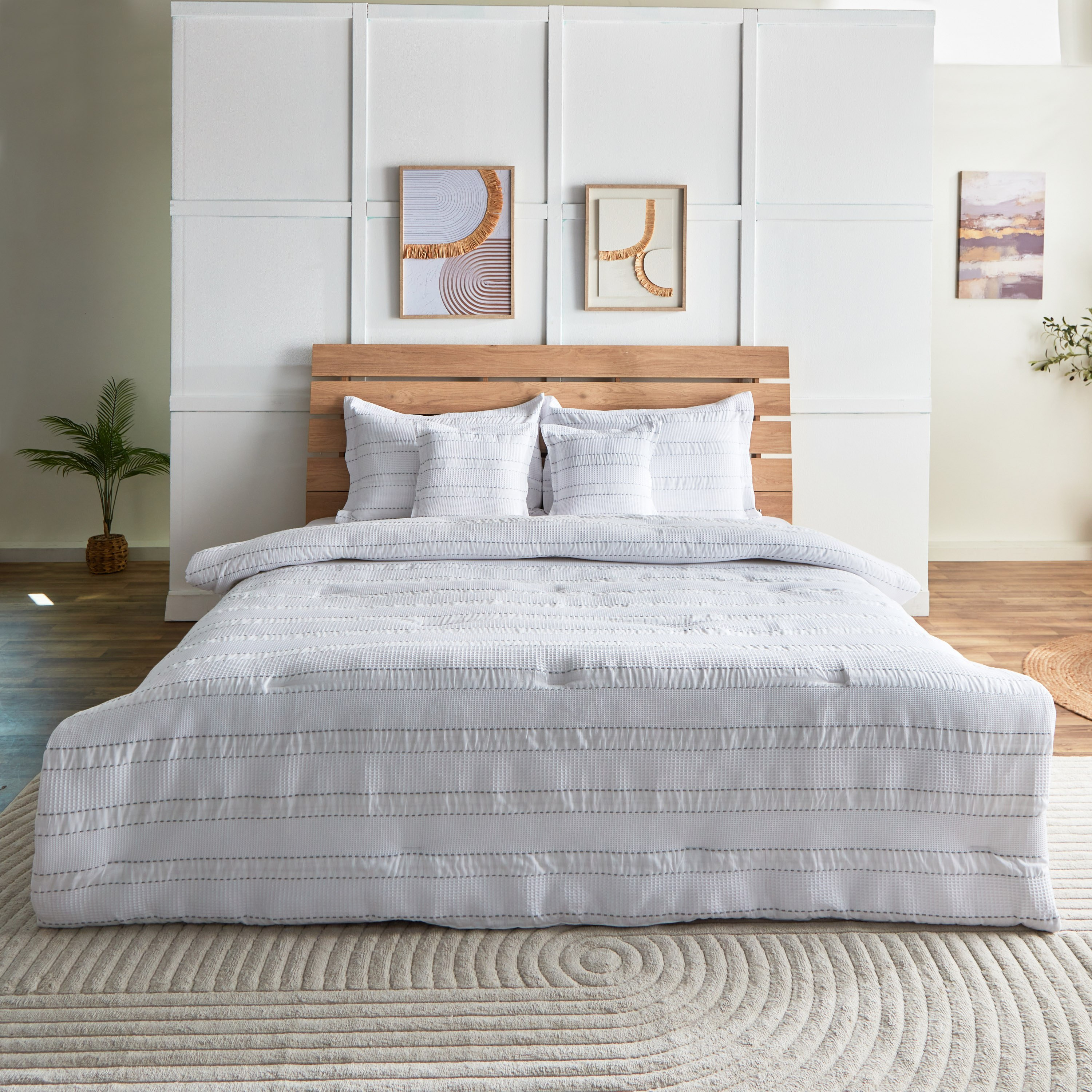 طقم لحاف كينج منسوج كانثا- 5 قطع من باسل - 220x240 سم-hbxhomeware-hbxdecorandfurnishings-image-2