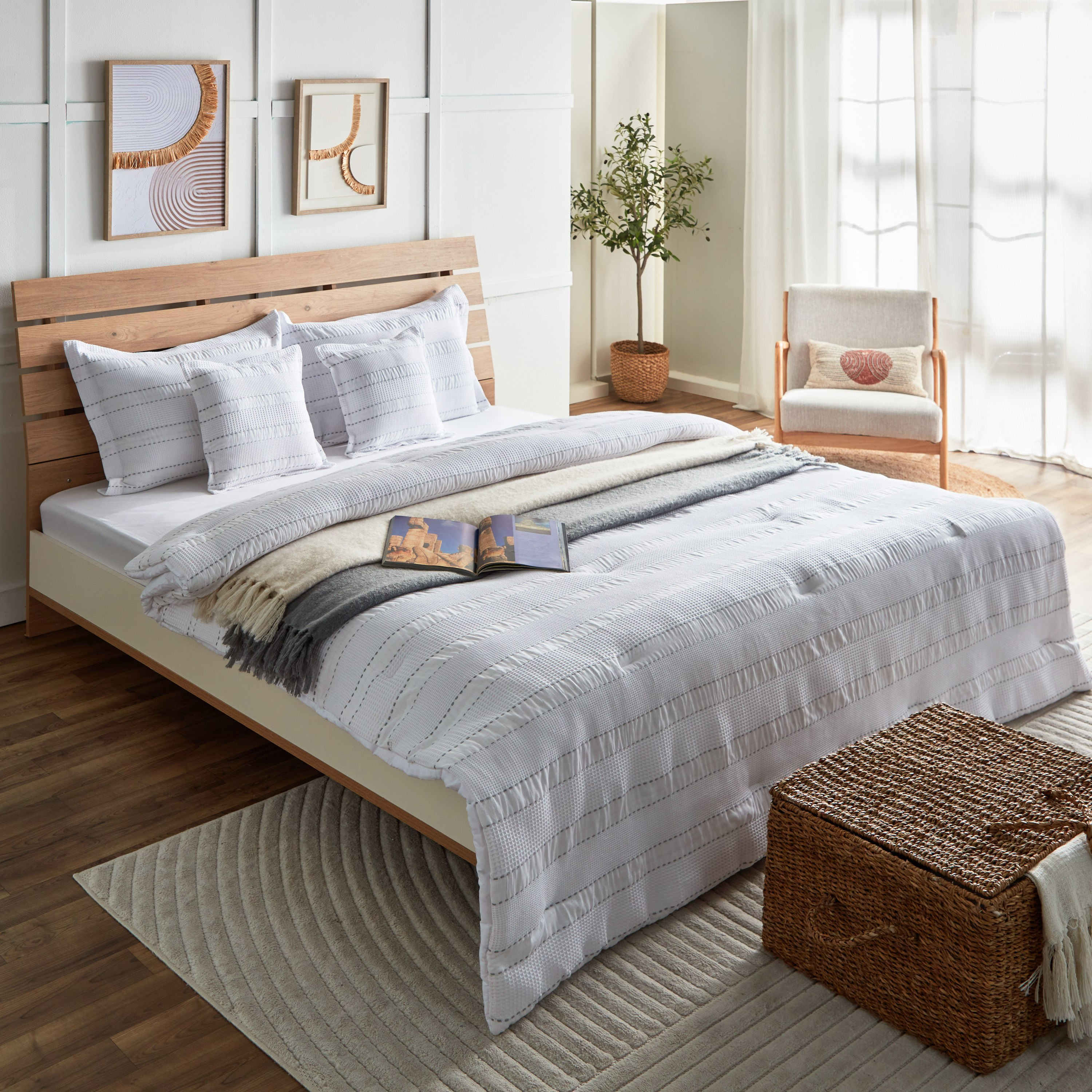 طقم لحاف كينج منسوج كانثا- 5 قطع من باسل - 220x240 سم-hbxhomeware-hbxdecorandfurnishings-image-9