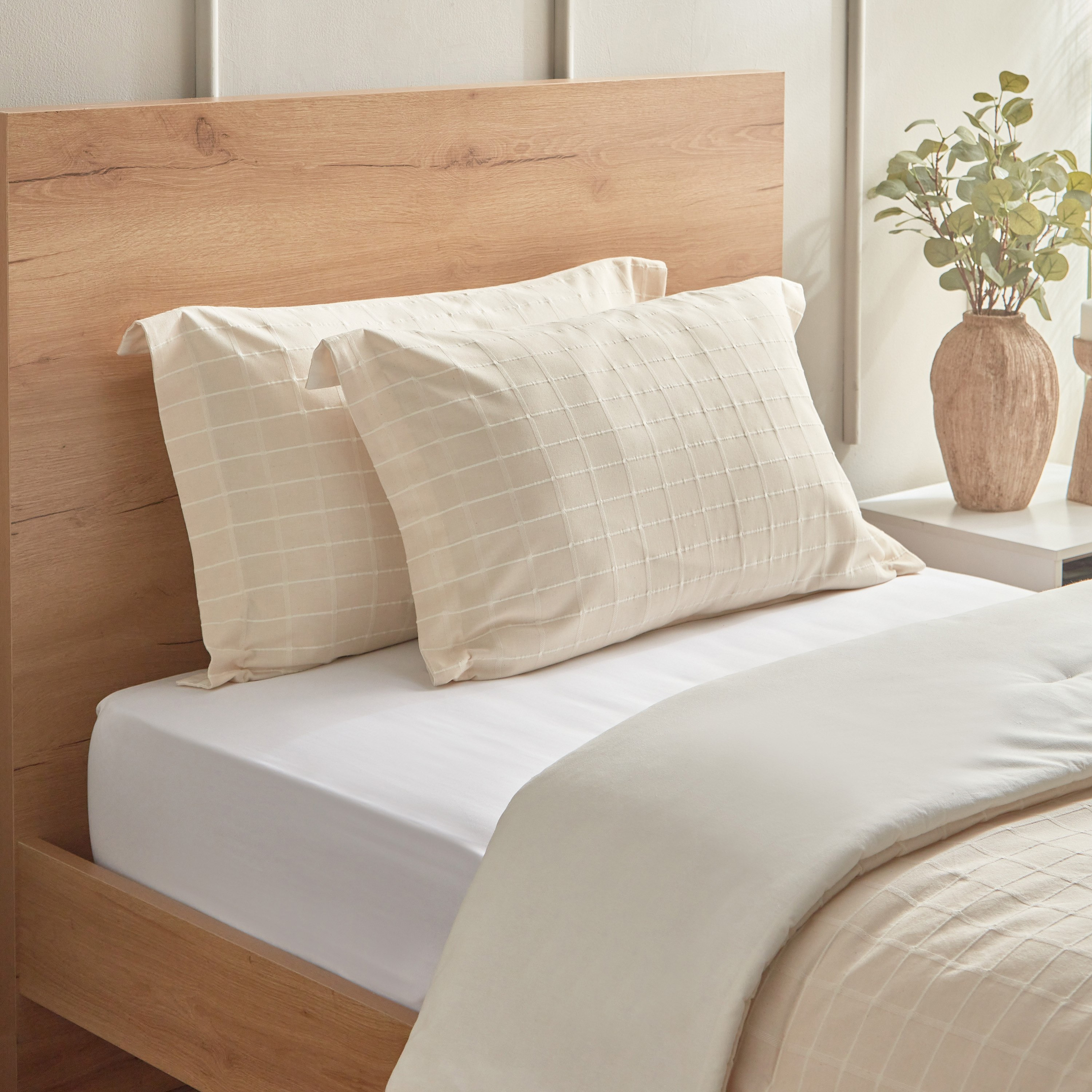 طقم لحاف توين منسوج مربعات- 3 قطع من لوجانو- 160x220 سم-hbxkidsandyouth-beddingandfurnishings-comfortersets-image-1