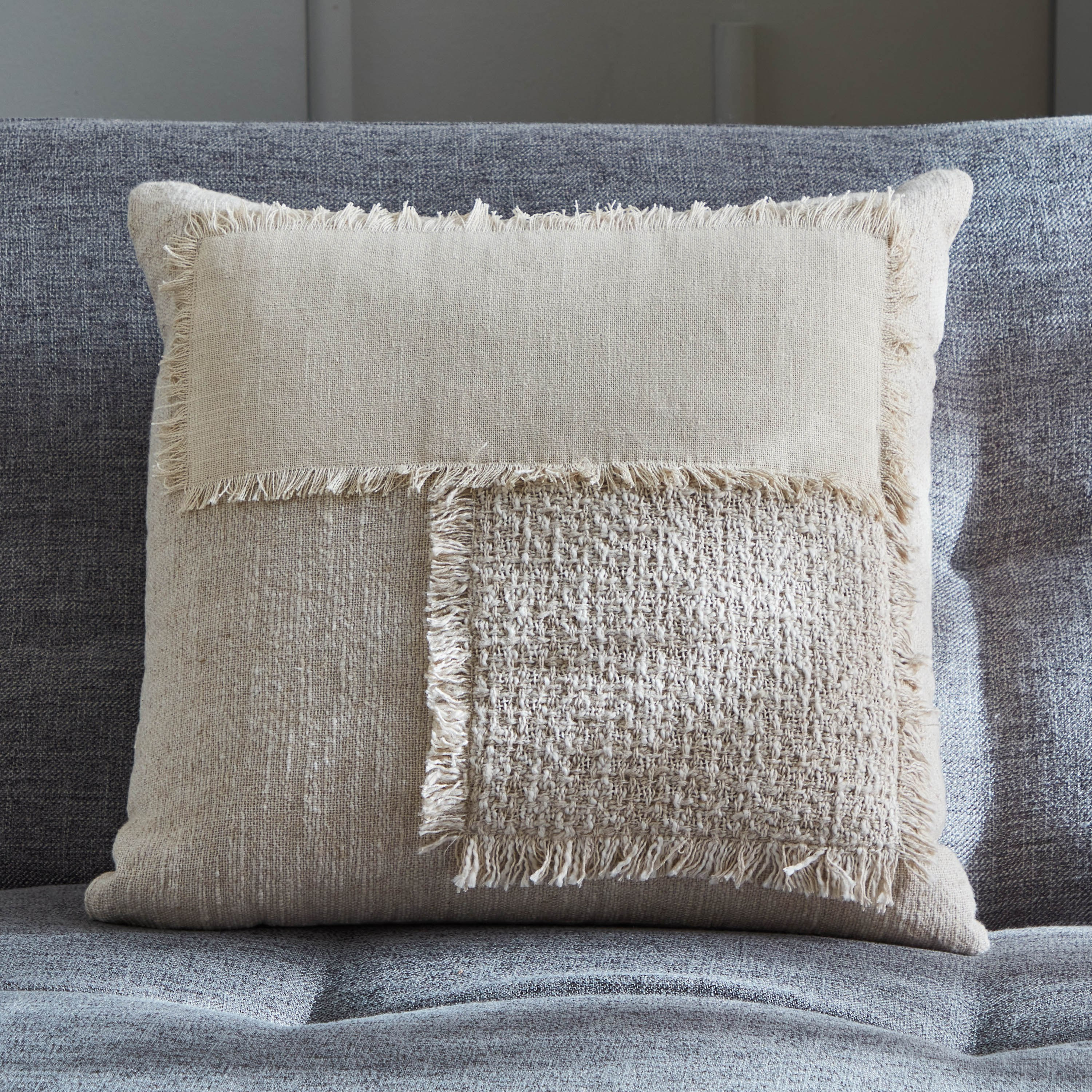 Lench Patch Check Filled Cushion - 45x45 cm-PROMO_HB_AE_B2G2_011025-image-1