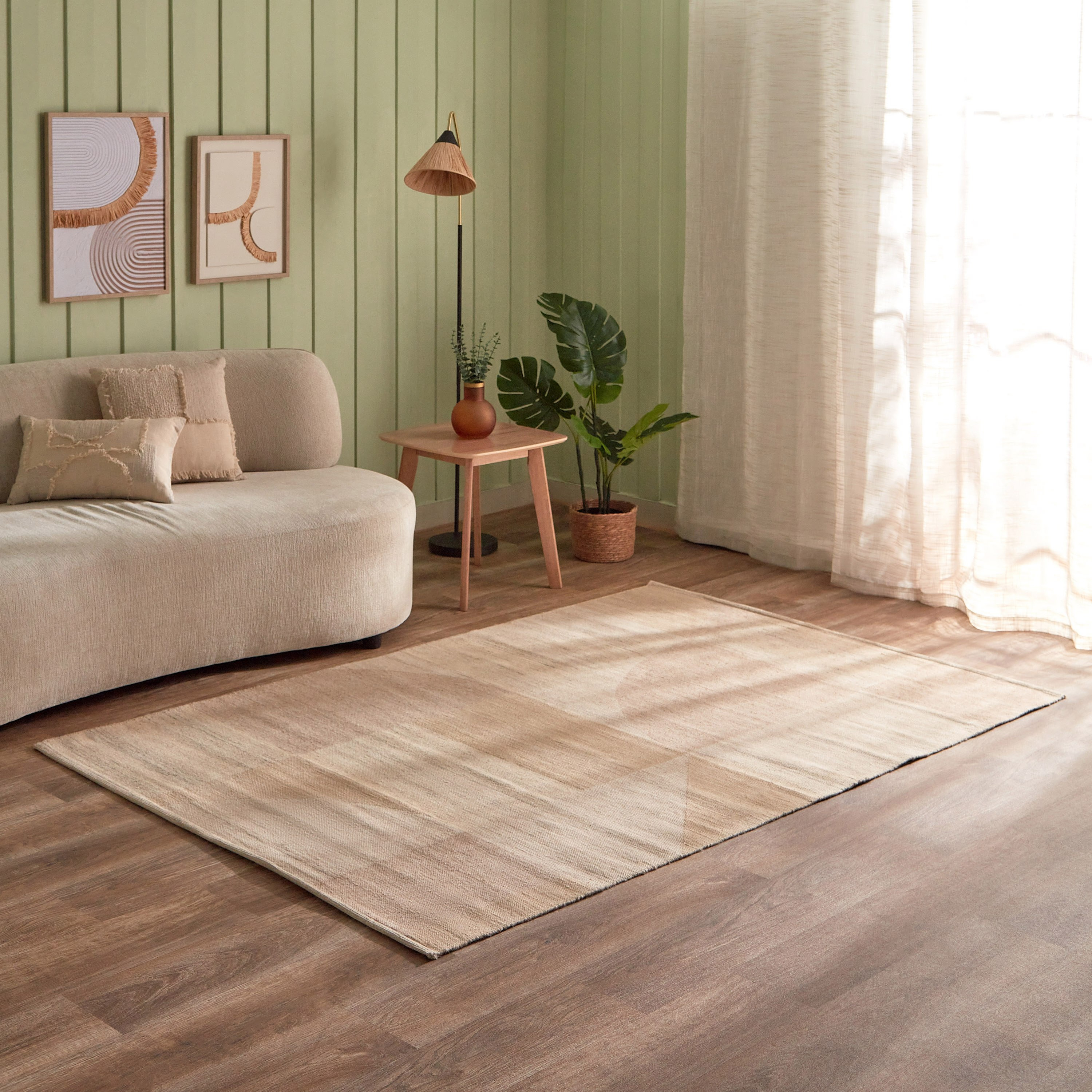 سجادة كبيرة من الصوف والجوت من لينش - 150x220 سم-hbxdecorandfurnishings-floorcoverings-rugs-image-1