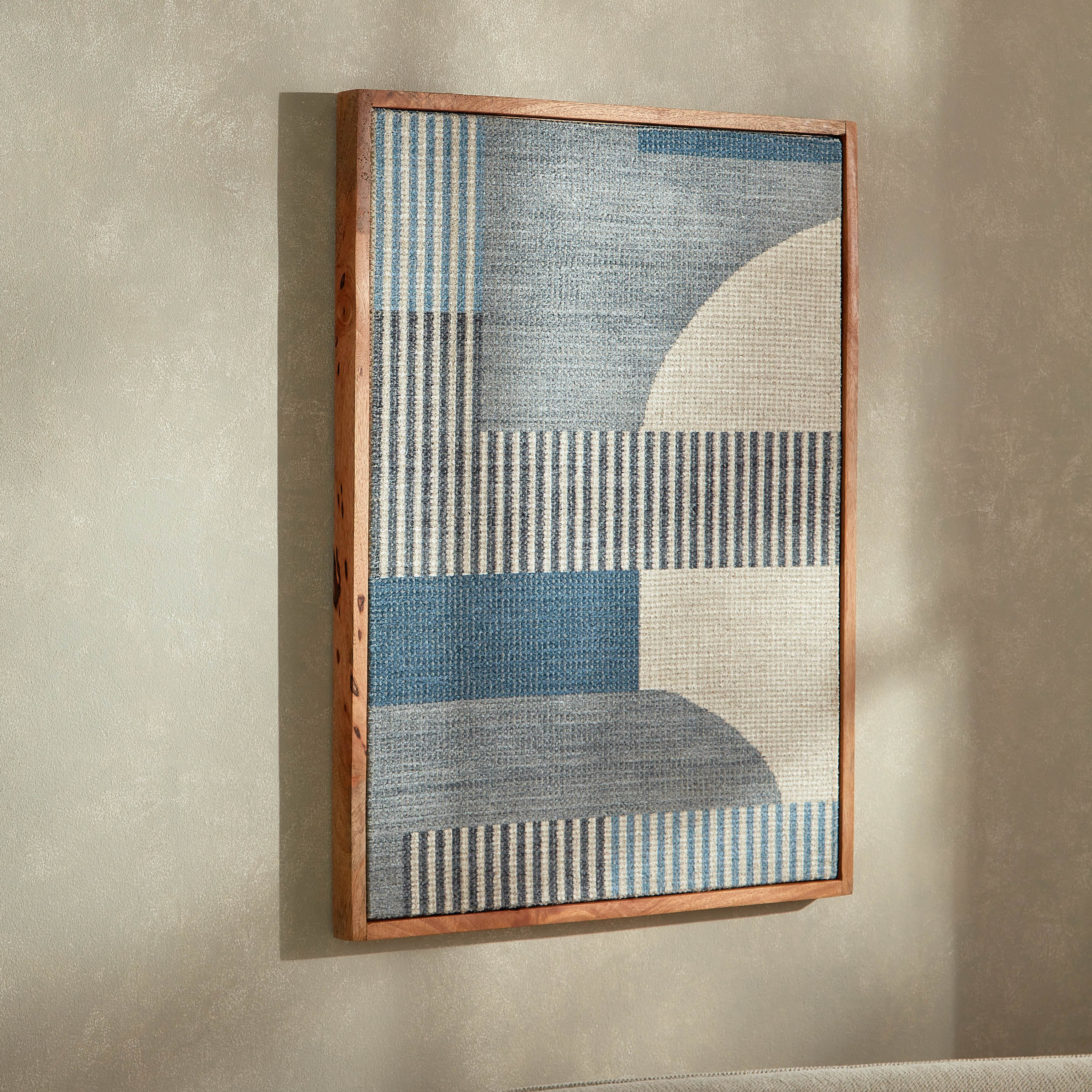 ديكور حائط تجريدي من القماش مزيّن بإطار ثلاثي الأبعاد من مير - 64x84 سم-hbxhomeware-hbxdecorandfurnishings-image-2