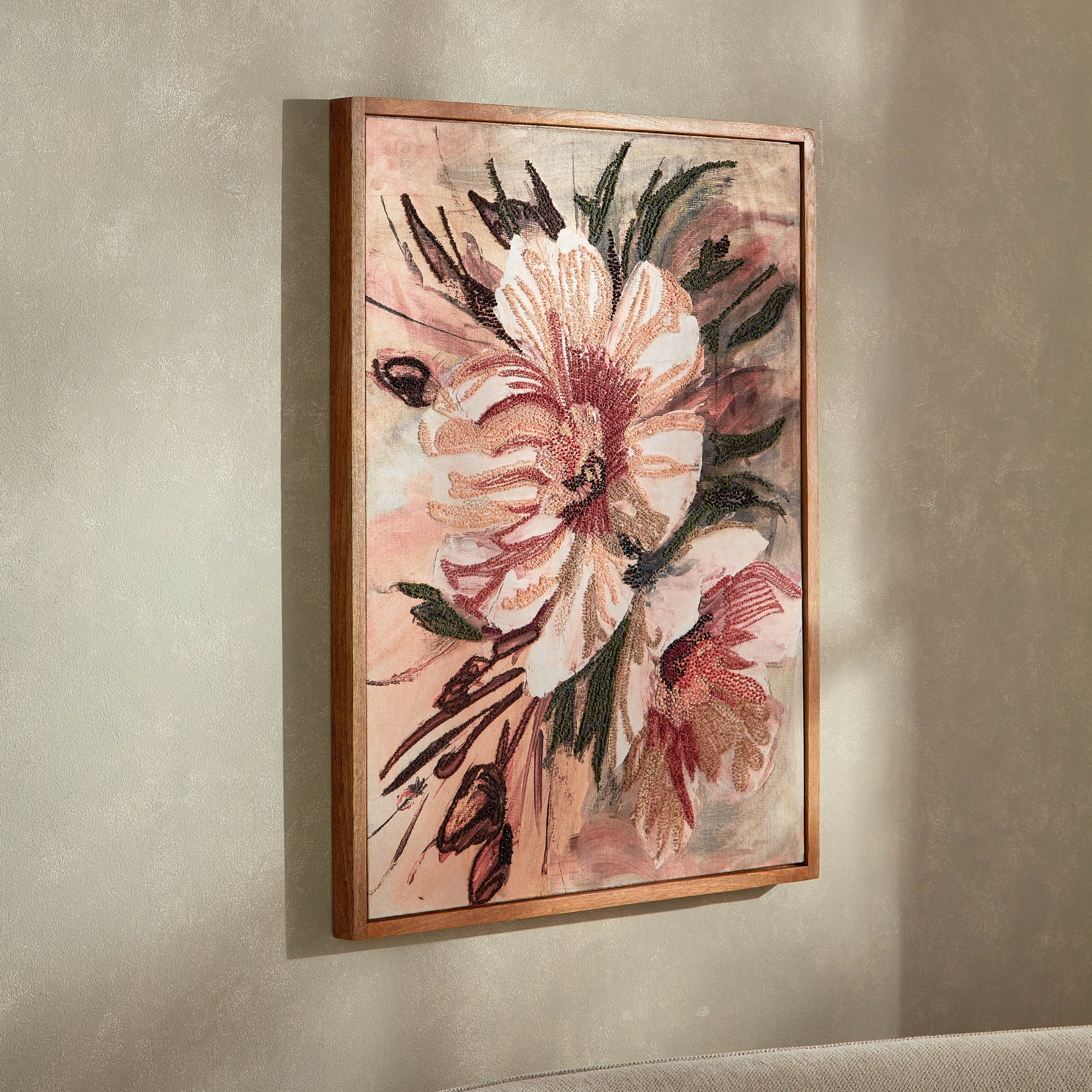 Mir 3D Floral Embellished Framed Wall Art - 64x84x3.8 cm-hbxhomeware-hbxdecorandfurnishings-image-2