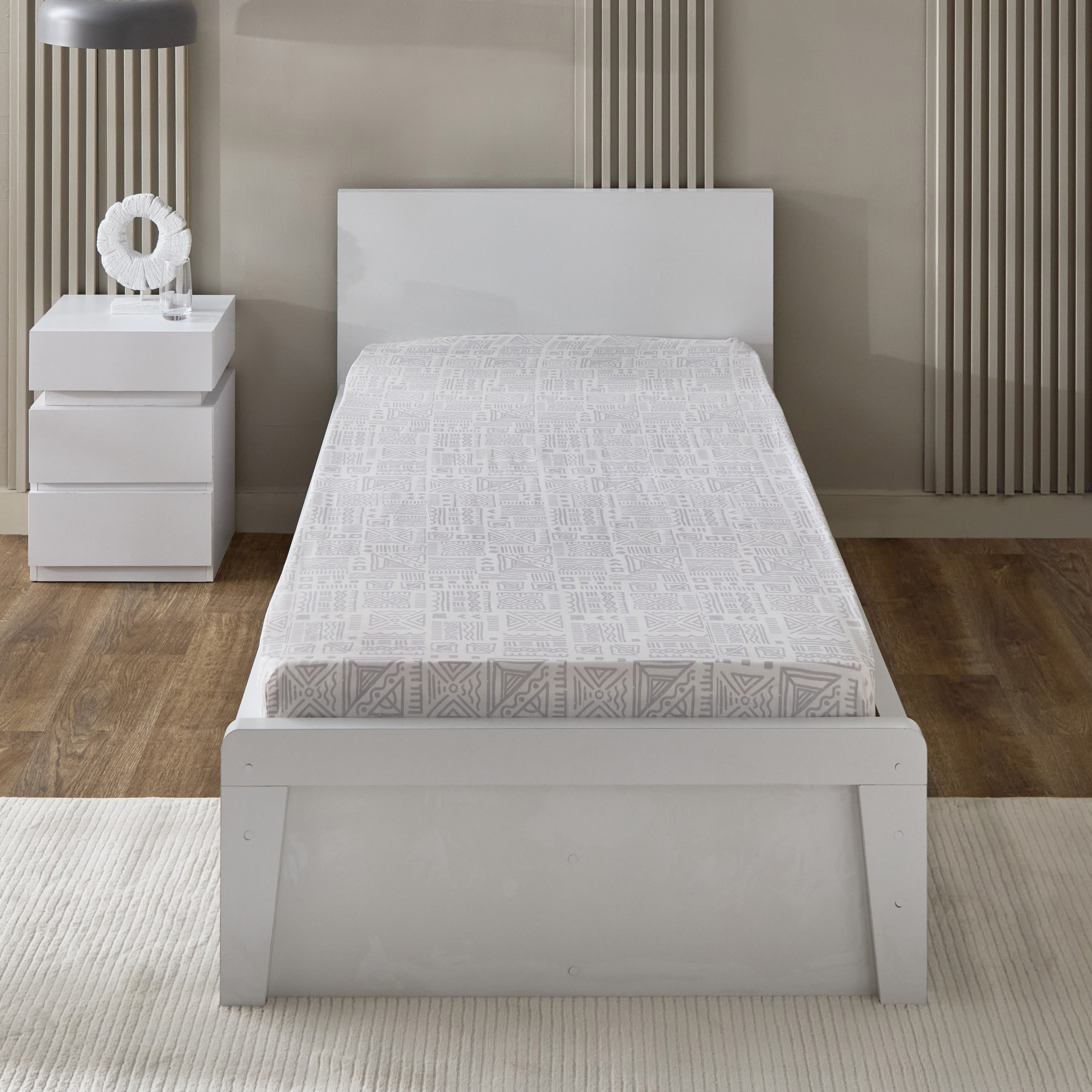 شرشف مطّاطي فردي راين من ماتريكس - 90x200+20 سم-hbxhomeware-bedding-fittedsheets-image-2