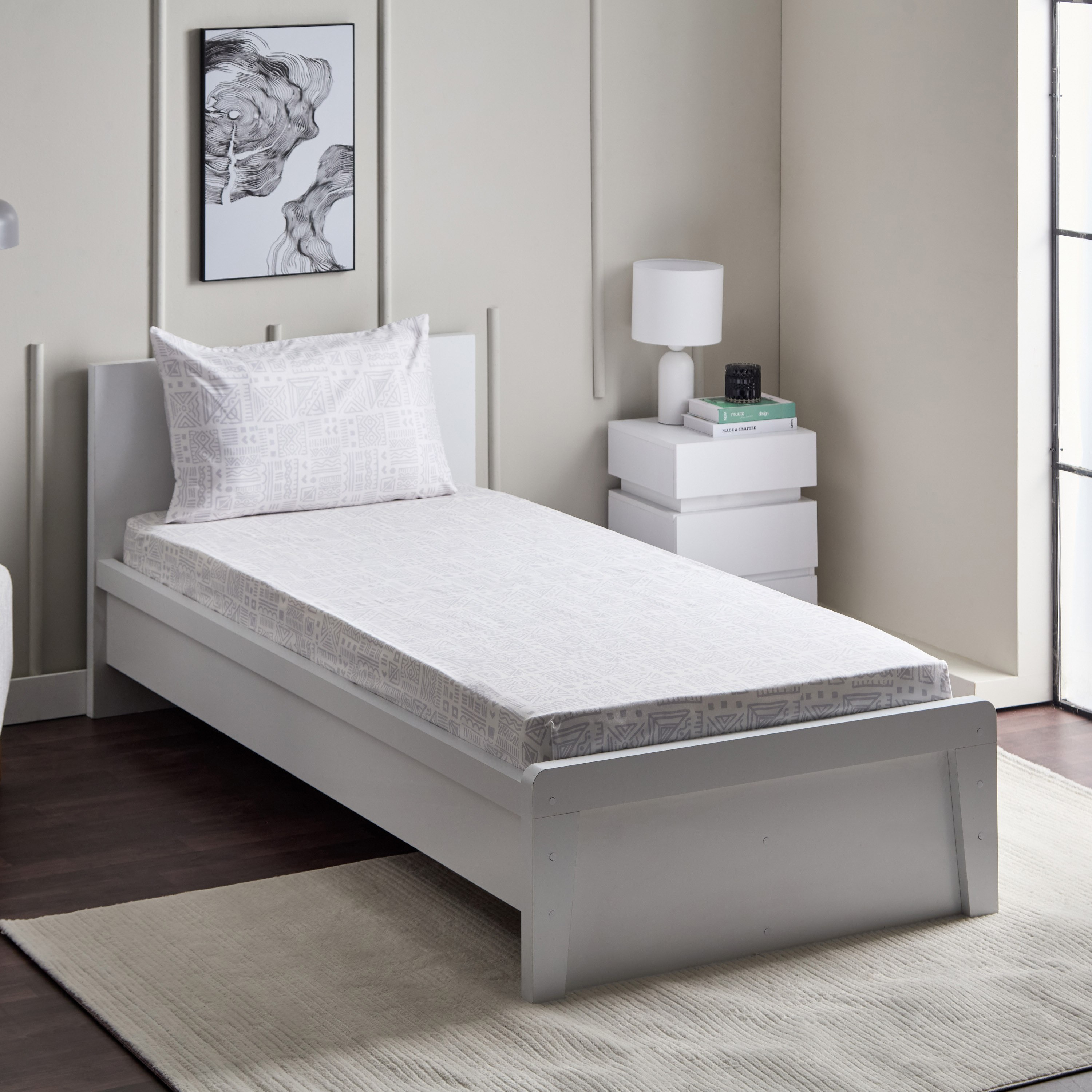 طقم شرشف مسطح فردي رين من ماتريكس - 140x240 سم-hbxhomeware-hbxbedroom-image-1