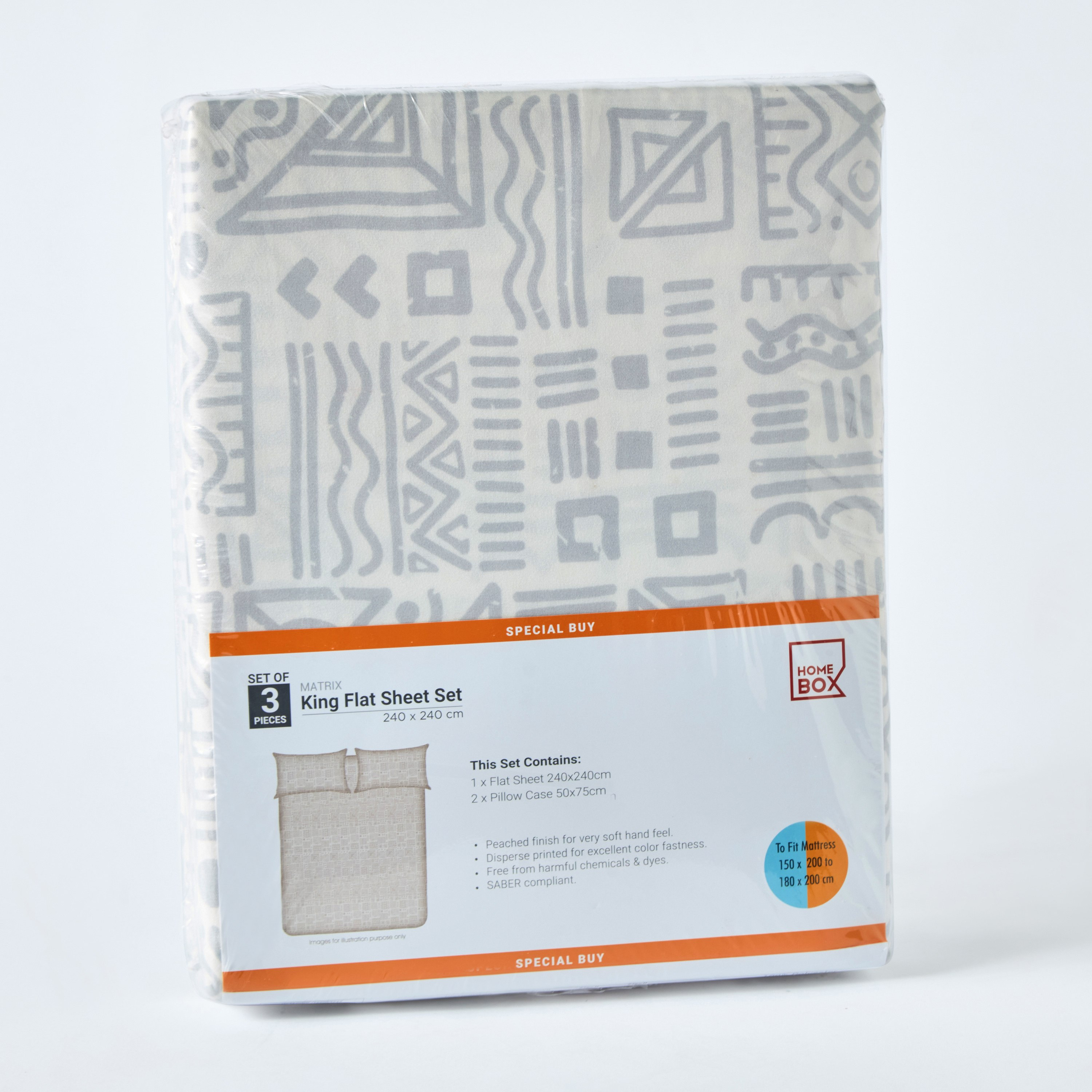 Matrix Raine 3-Piece King Flat Sheet Set - 240x240 cm-hbxhomeware-hbxbedroom-image-7