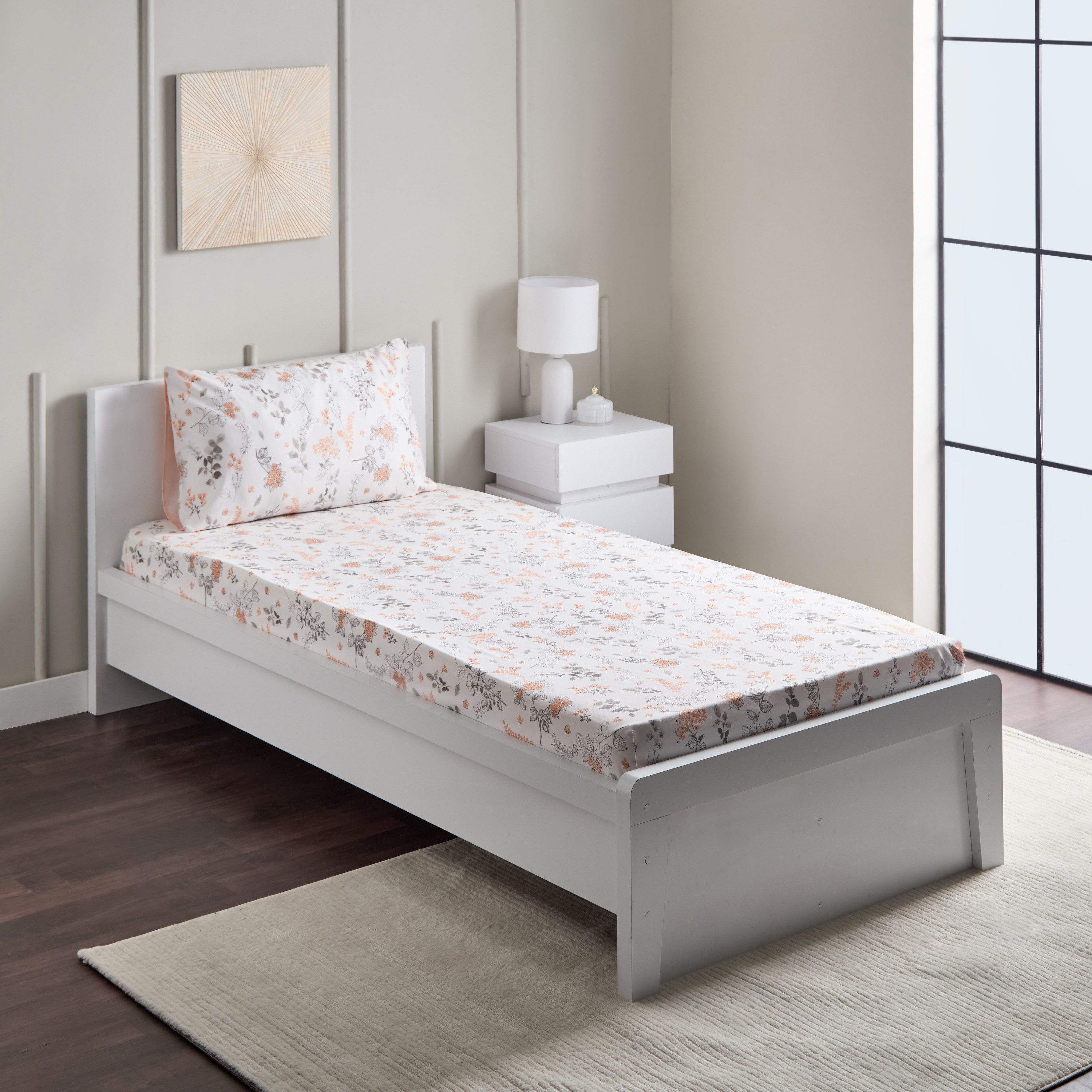 طقم شرشف مسطح فردي قطعتين مولطا من ماتريكس - 140x240 سم-hbxhomeware-hbxbedroom-image-1