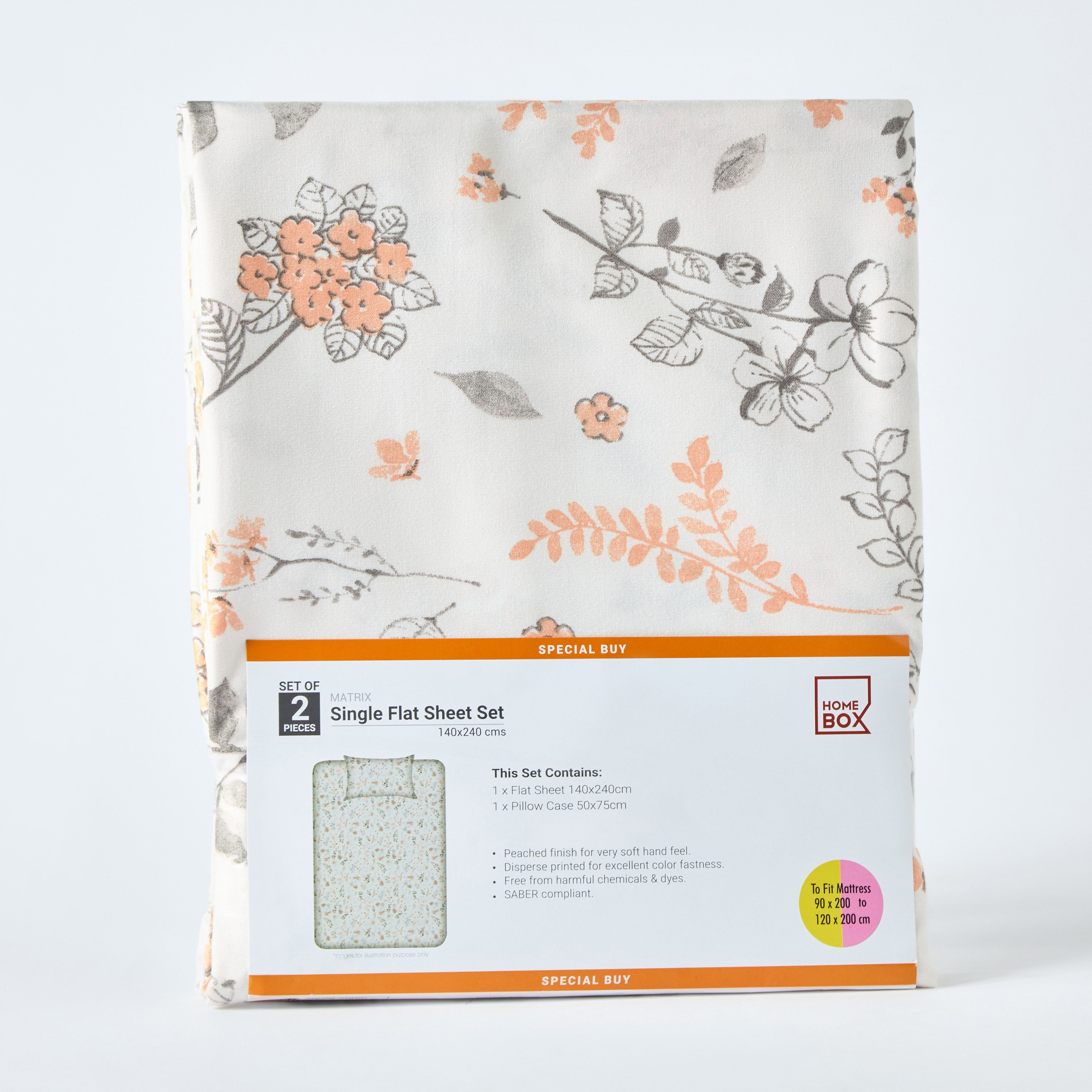 طقم شرشف مسطح فردي قطعتين مولطا من ماتريكس - 140x240 سم-hbxhomeware-hbxbedroom-image-8