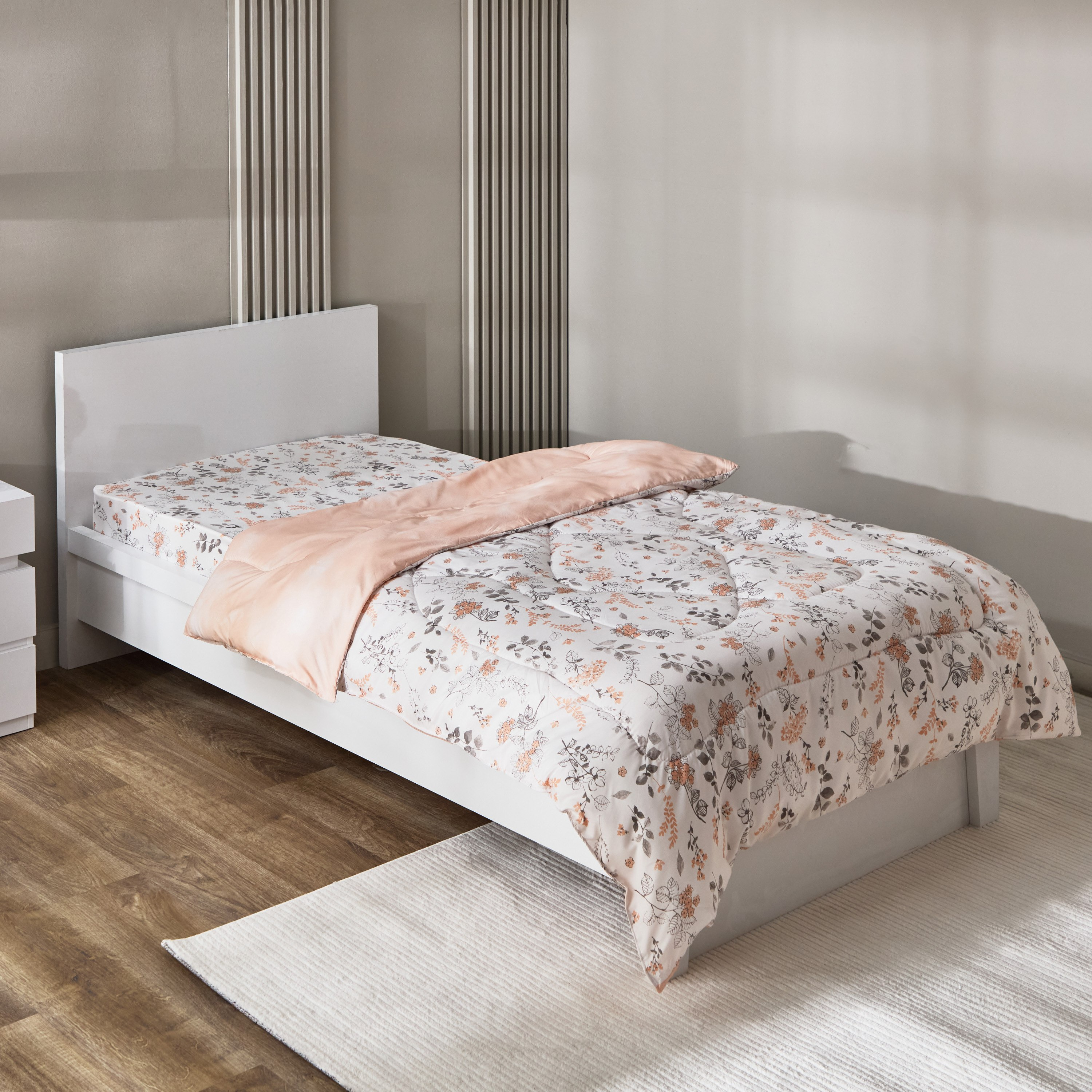 Matrix Malta Microfibre Single Comforter - 135x220 cm-hbxkidsandyouth-beddingandfurnishings-comfortersets-image-1