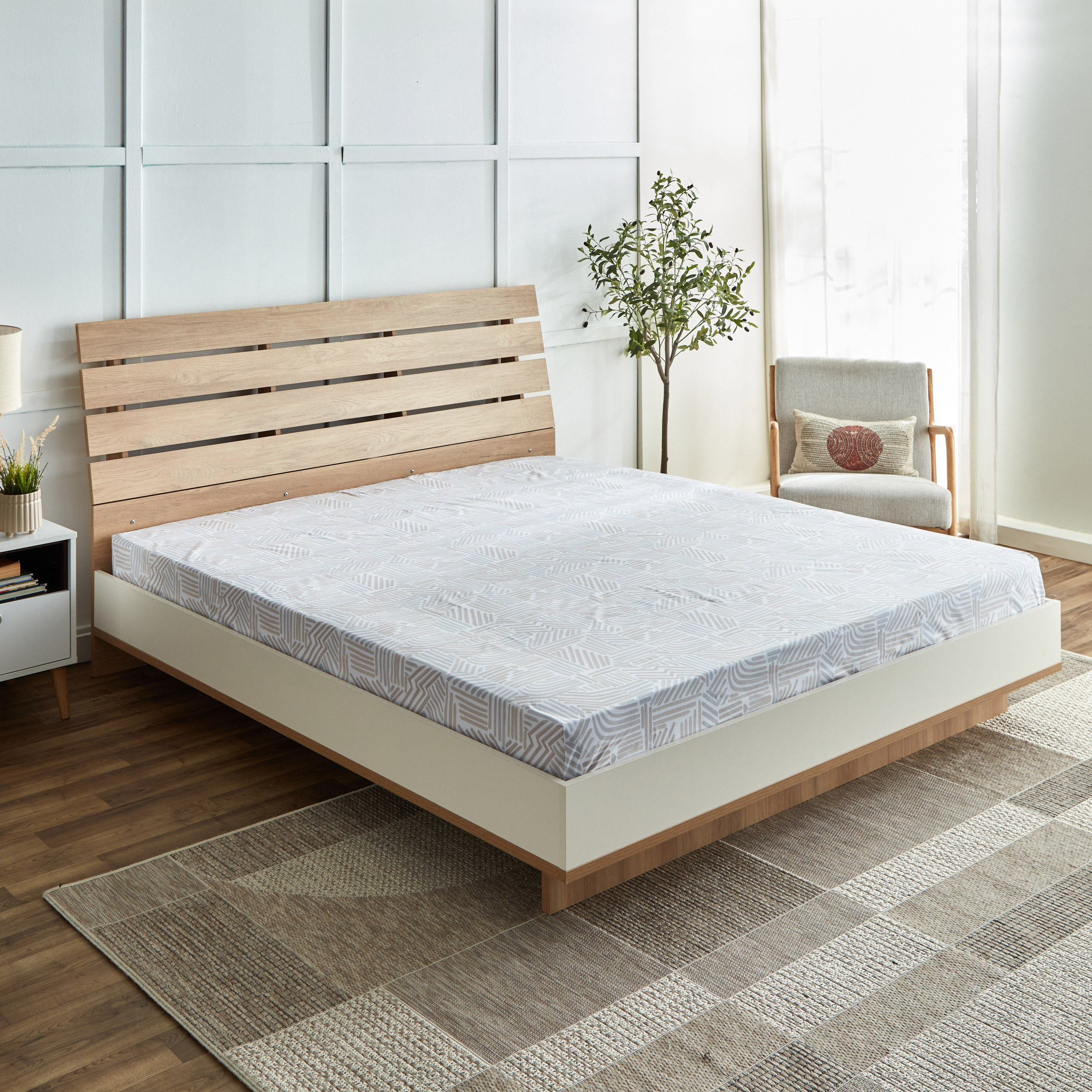 شرشف مسطح كينج بولي قطن ريكو من ألبانيا - 240x260 سم-hbxhomeware-hbxbedroom-image-2