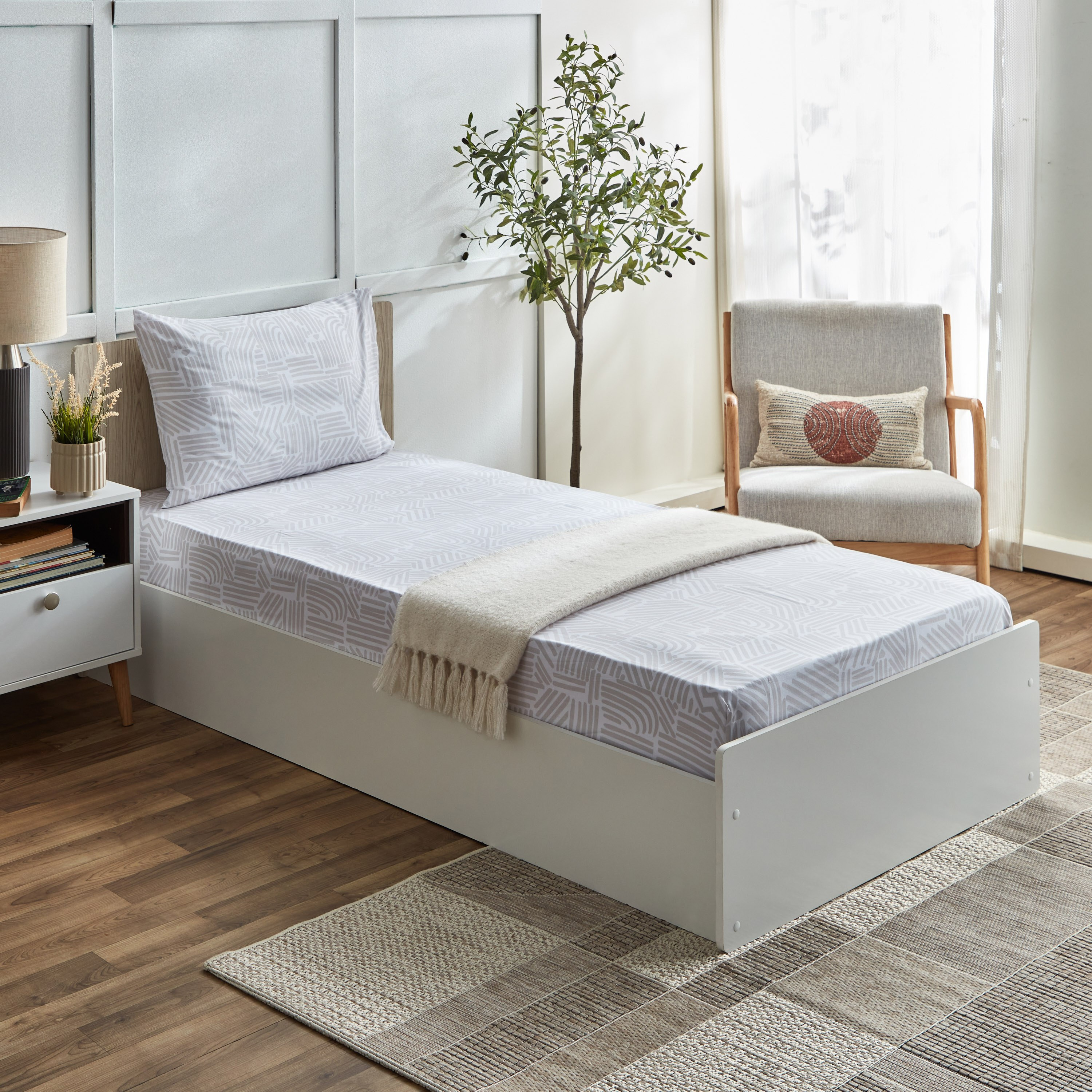 Albania Rico Polycotton Single Fitted Sheet - 90x200+25 cm-hbxhomeware-hbxbedroom-image-6
