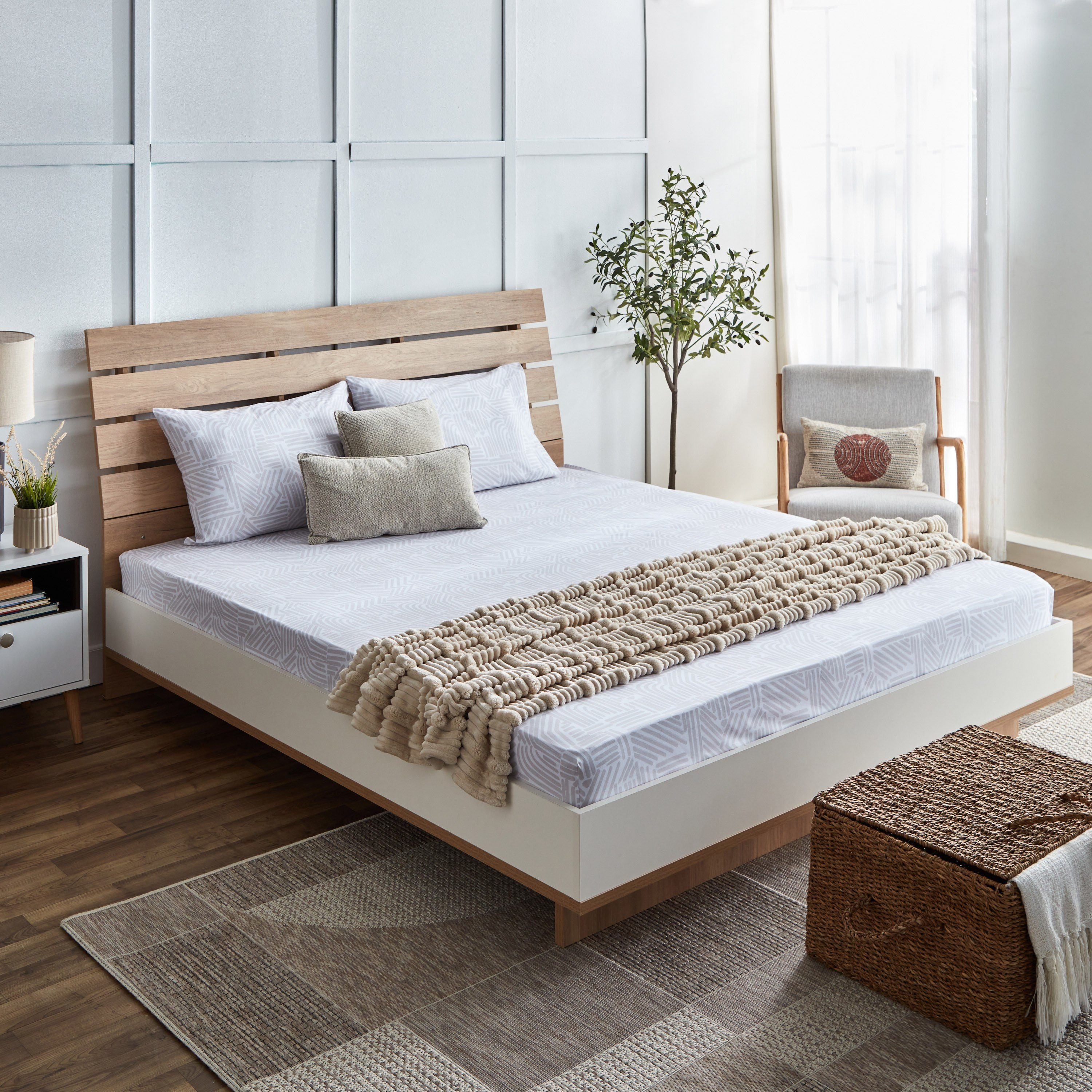 شرشف مطاطي كينج بولي قطن ريكو من ألبانيا - 180x200+25 سم-hbxhomeware-hbxbedroom-image-6