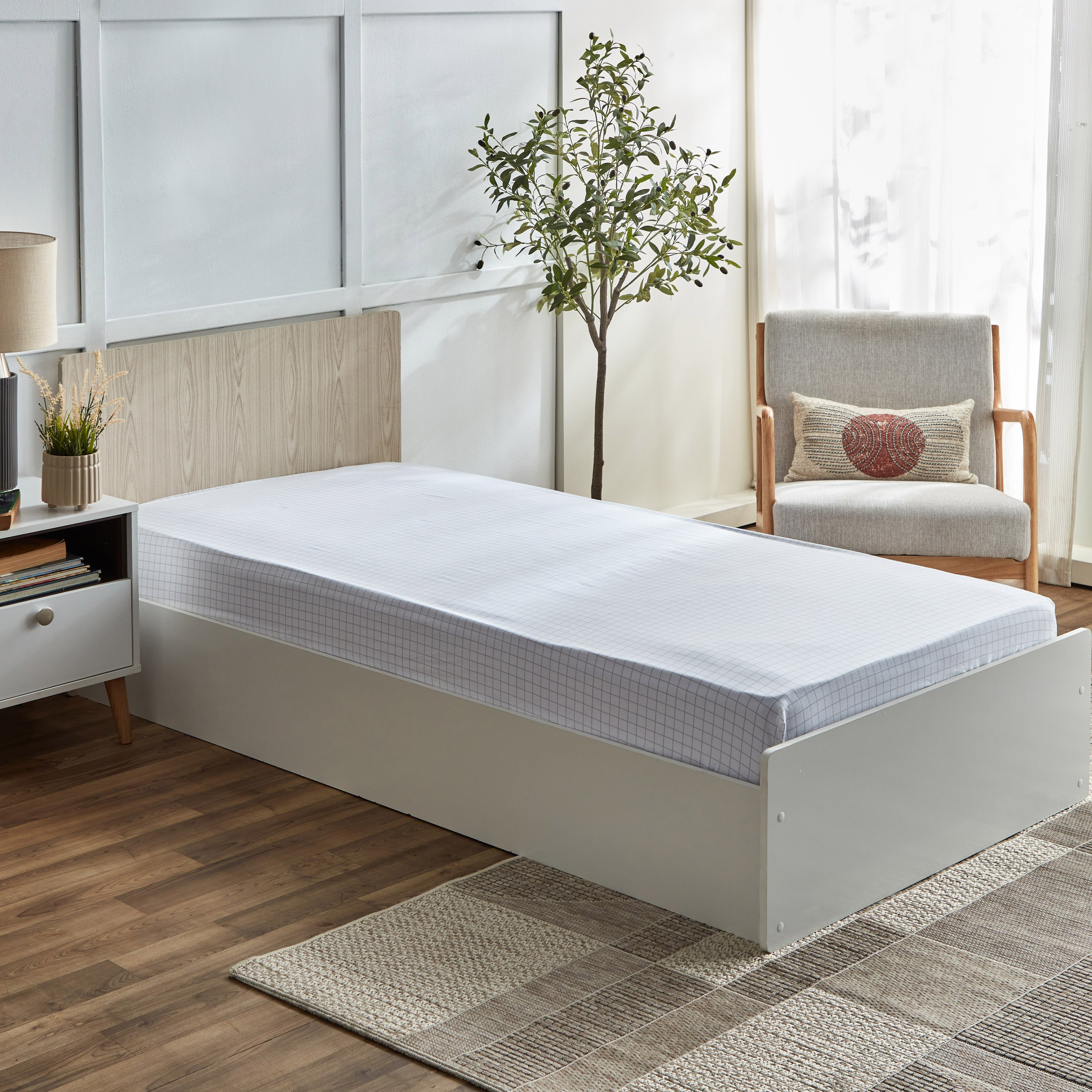 شرشف مطاطي توين بولي قطن ماركو من ألبانيا - 90x200+25 سم-hbxhomeware-hbxbedroom-image-1