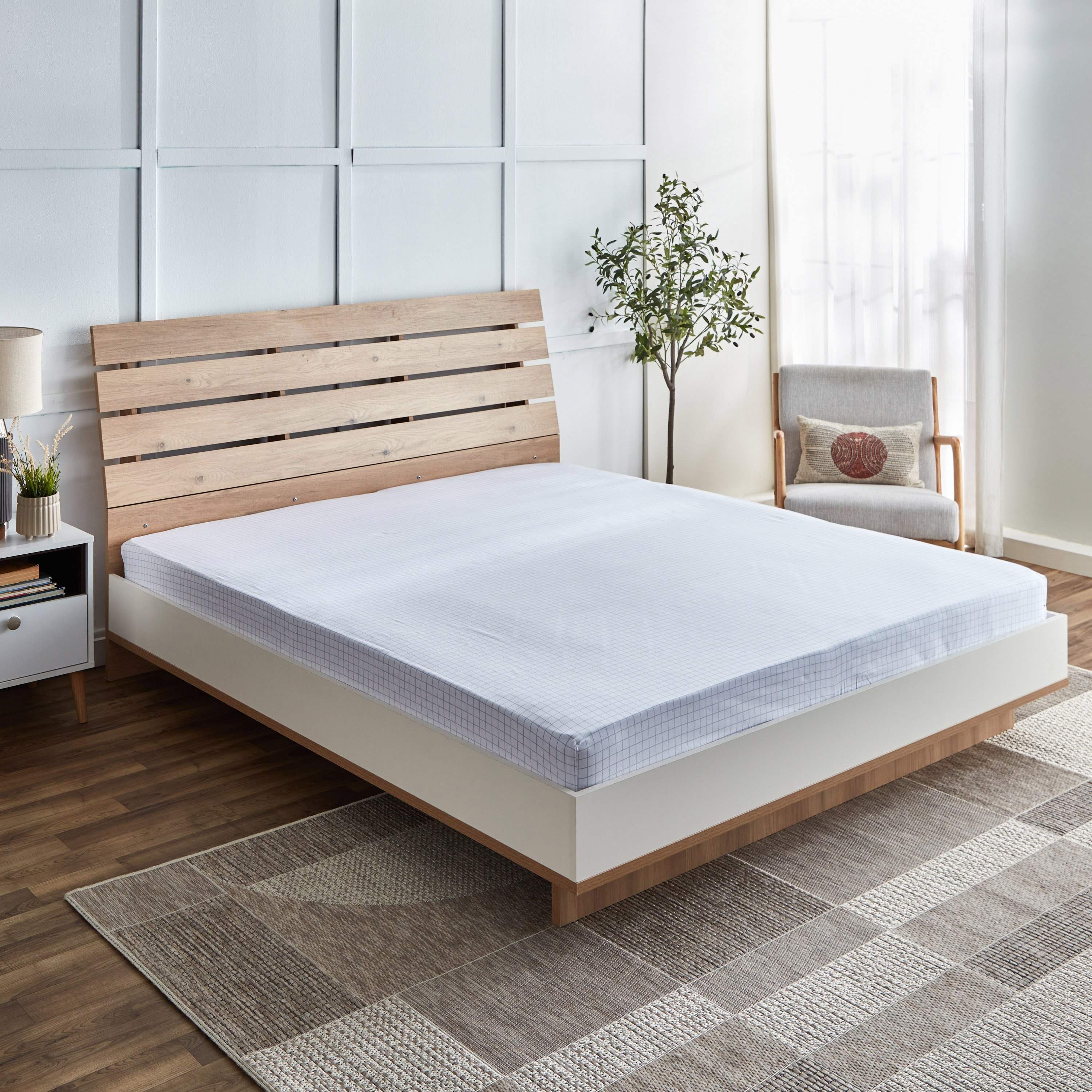 Albania Marco Polycotton King Fitted Sheet - 180x200+25 cm-hbxhomeware-hbxbedroom-image-1
