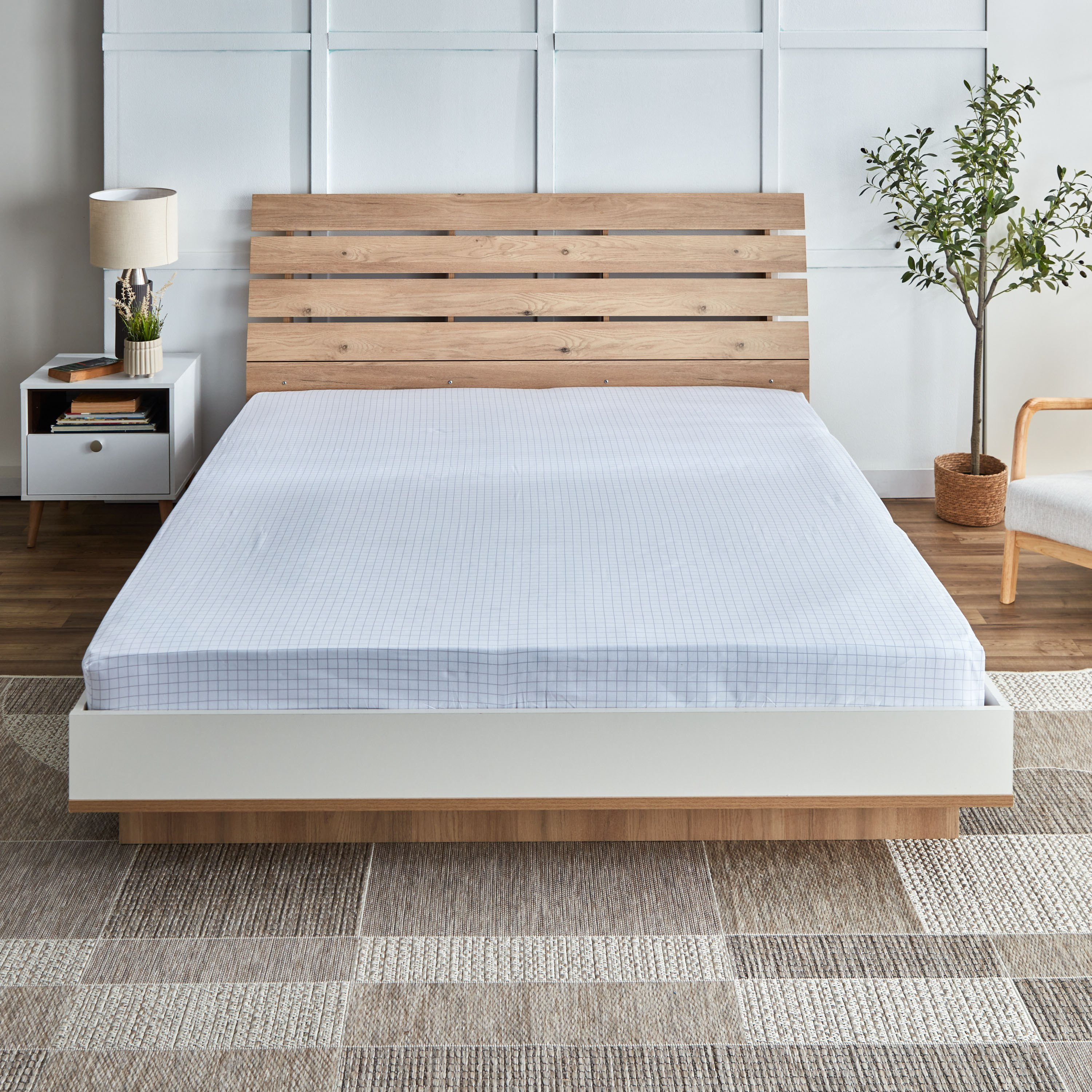 Albania Marco Polycotton King Fitted Sheet - 180x200+25 cm-hbxhomeware-hbxbedroom-image-2