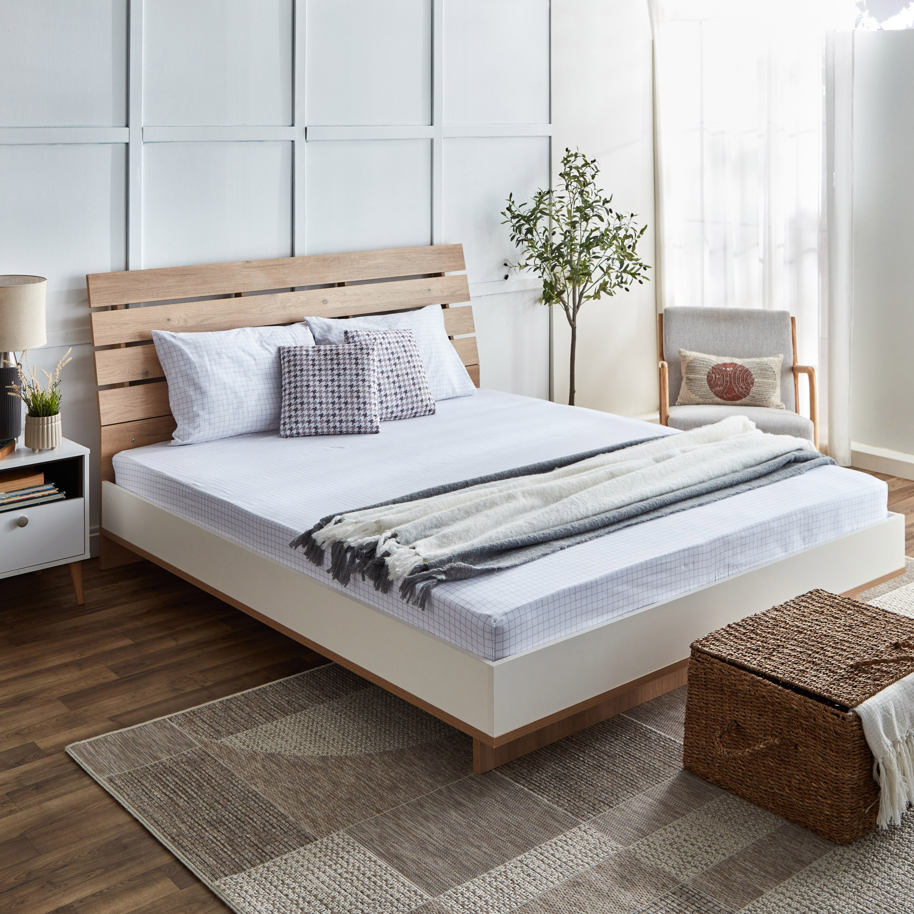Albania Marco Polycotton King Fitted Sheet - 180x200+25 cm-hbxhomeware-hbxbedroom-image-6