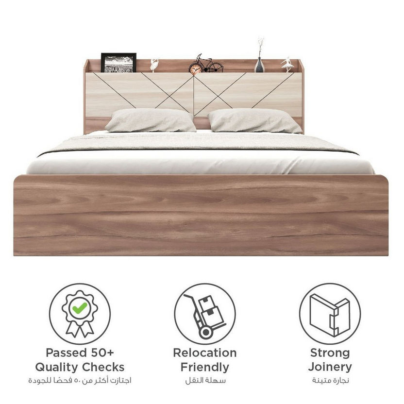 طقم غرفة نوم كينج 5 قطع بلوح رأسي بمساحة تخزين من بريكستون - 180x200 سم-hbxbedroom-bedsandbedsets-bedroomsets-king-image-3