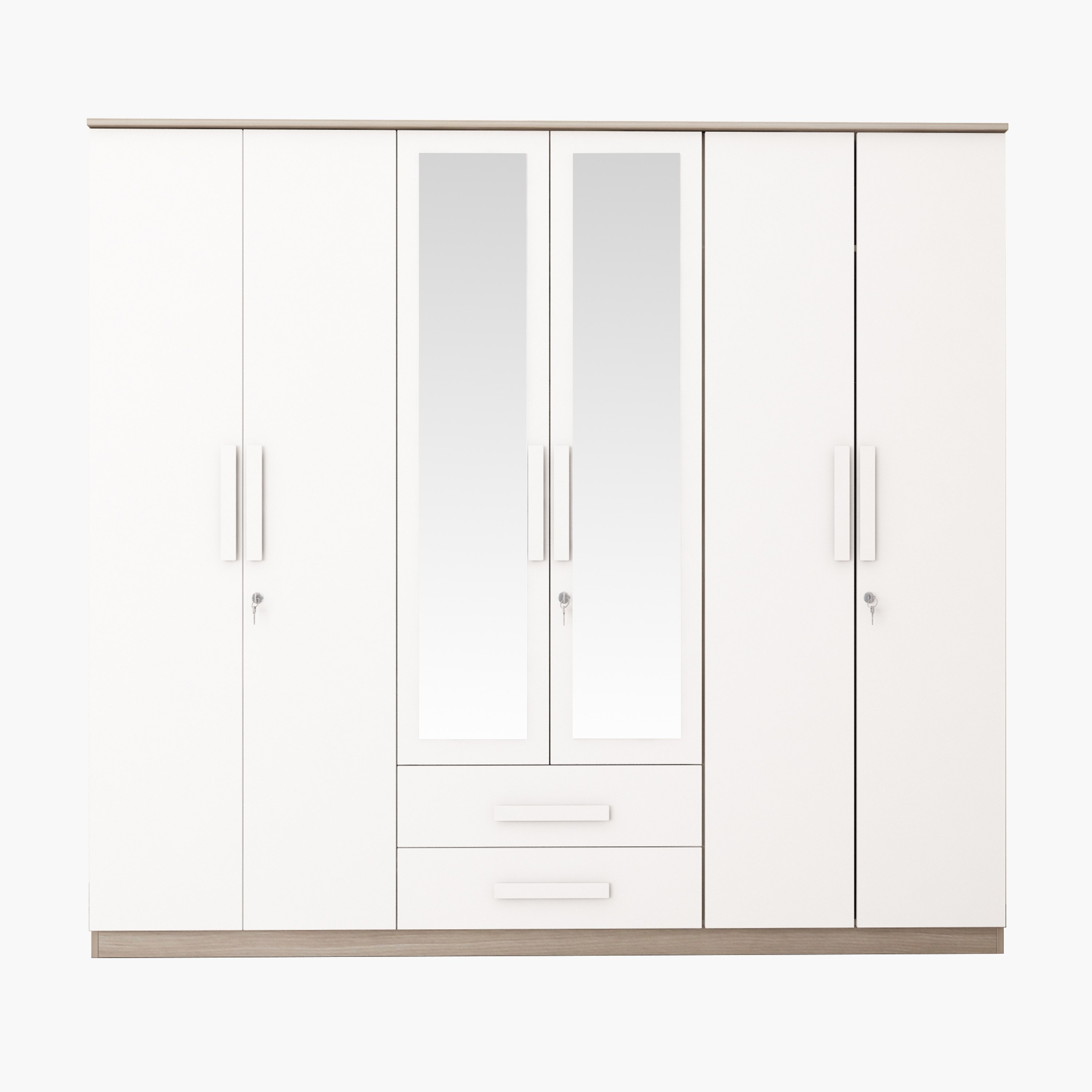 خزانة ملابس 6 أبواب مع مرآة من هارفارد-hbxfurniture-wardrobes-image-2