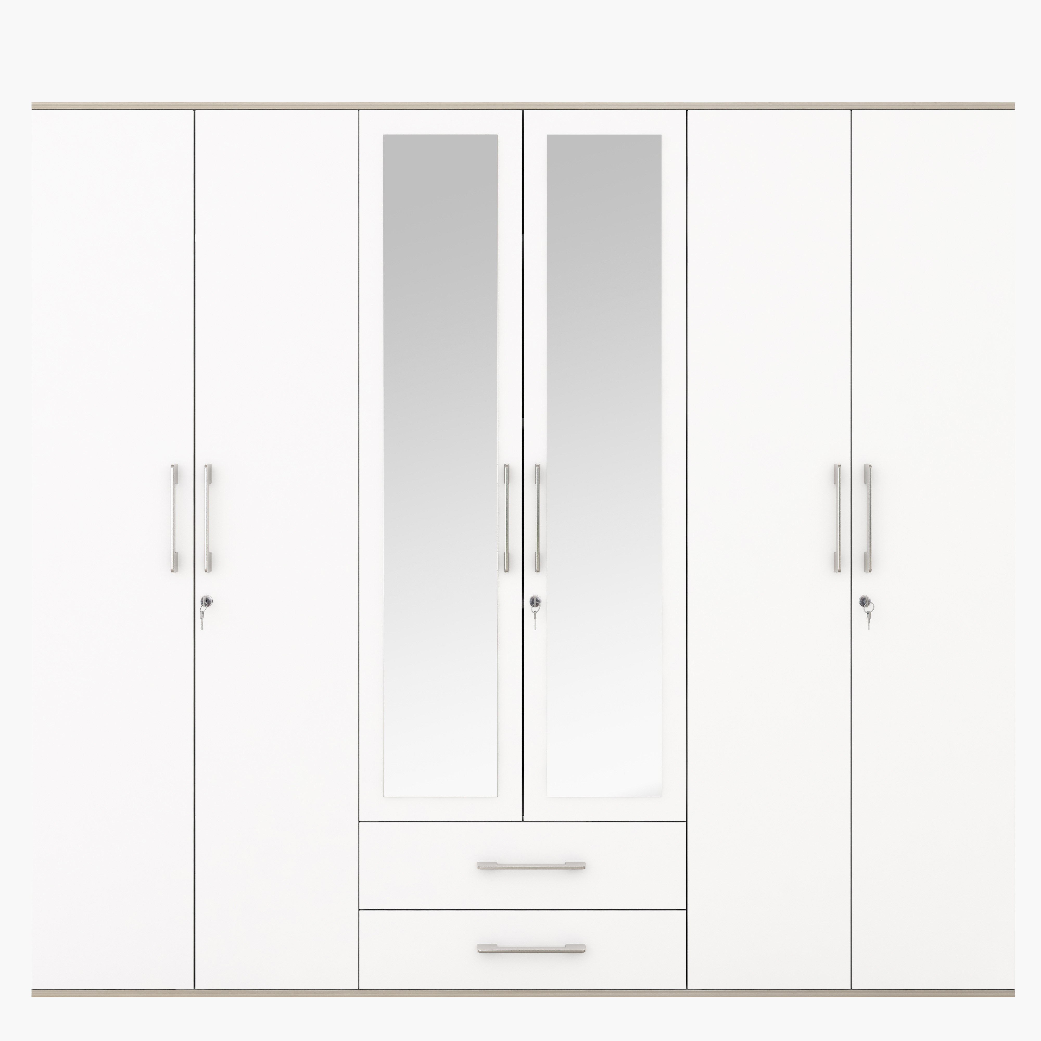 خزانة ملابس -6 أبواب بمرآة من هرقل-hbxfurniture-wardrobes-image-3