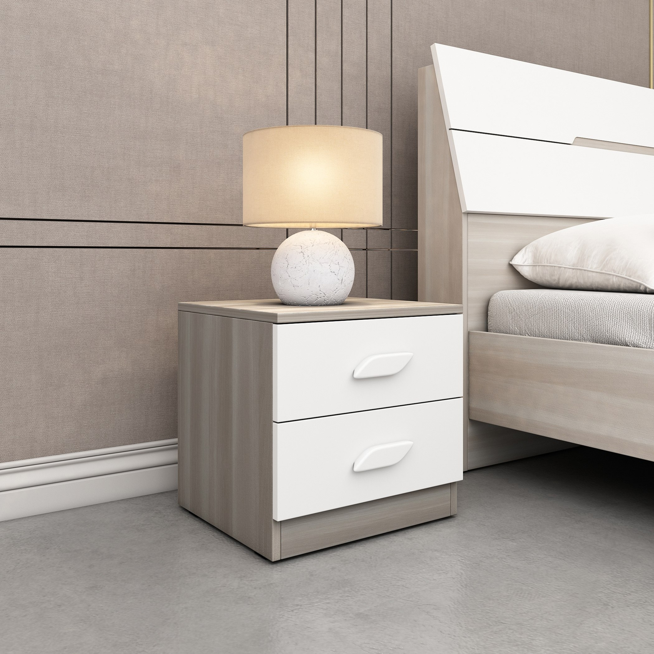 طقم غرفة نوم كينج 5 قطع من نيوبورت - 180x200 سم-hbxbedroom-bedsandbedsets-bedroomsets-king-image-15