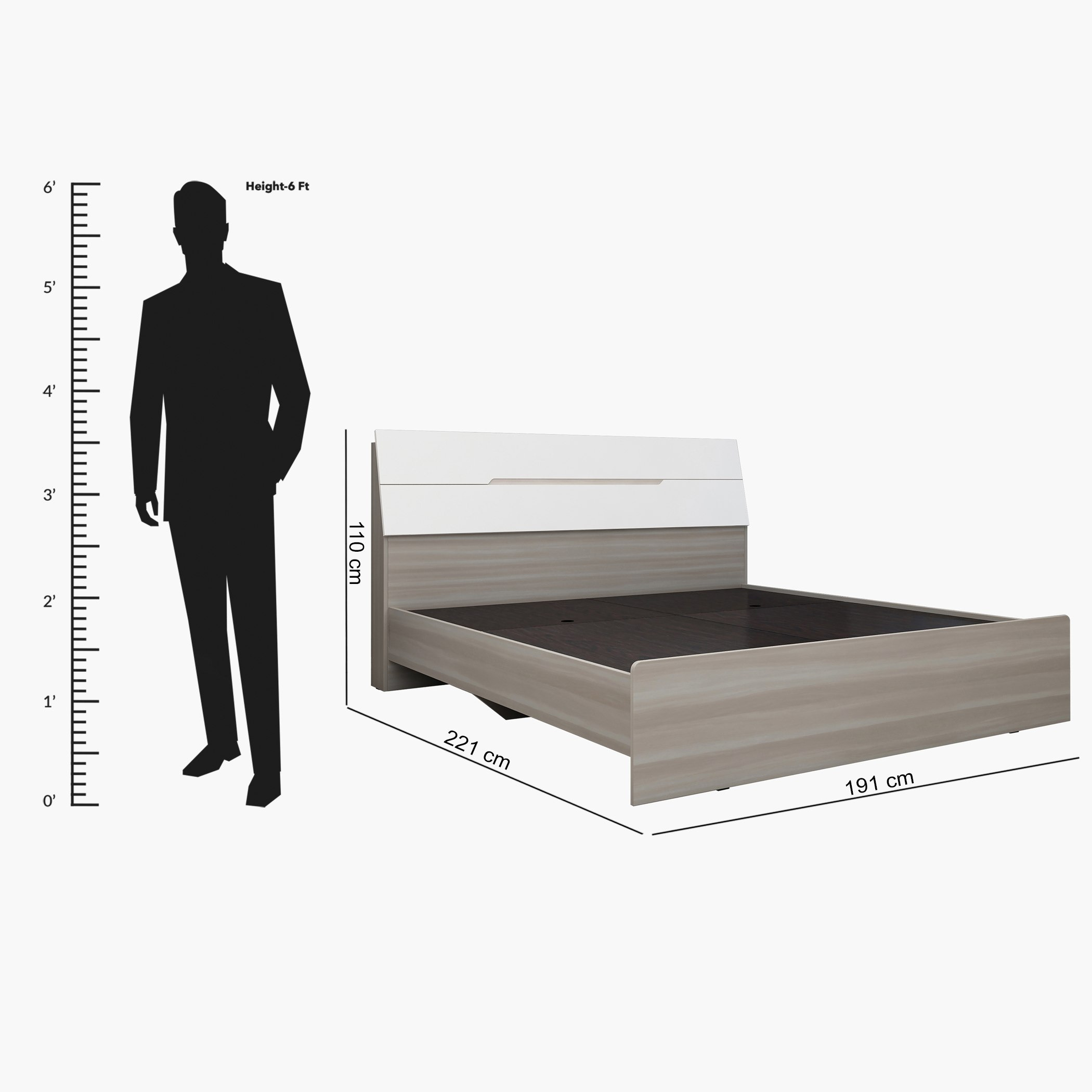 طقم غرفة نوم كينج 5 قطع من نيوبورت - 180x200 سم-hbxbedroom-bedsandbedsets-bedroomsets-king-image-23