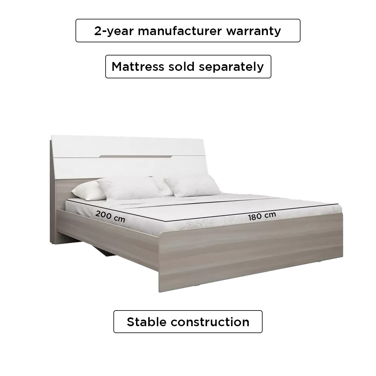 طقم غرفة نوم كينج 5 قطع من نيوبورت - 180x200 سم-hbxbedroom-bedsandbedsets-bedroomsets-king-image-3