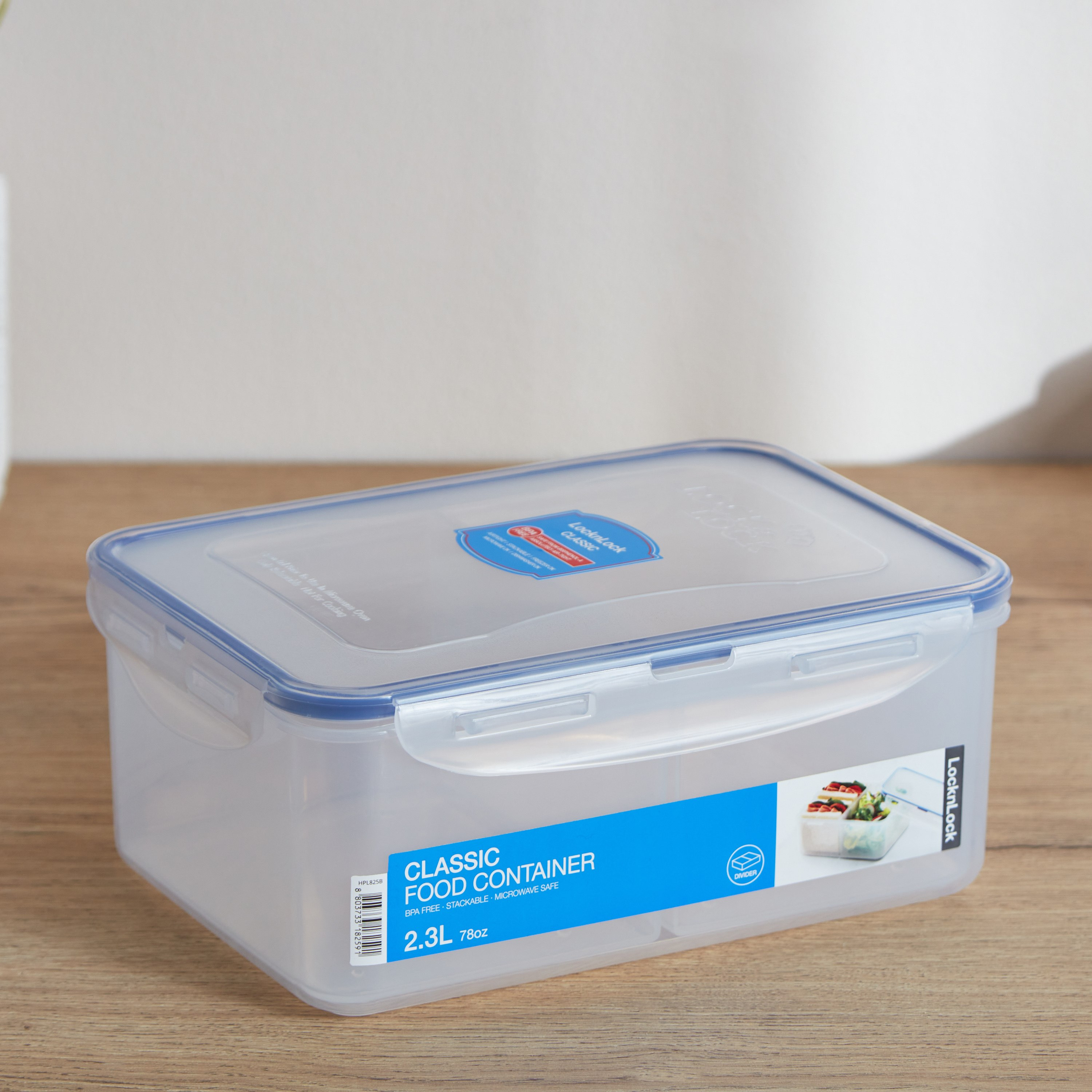 حاوية طعام مستطيلة بفواصل من لوك أند لوك - 2.3 لتر-hbxhomeware-hbxkitchen-image-2