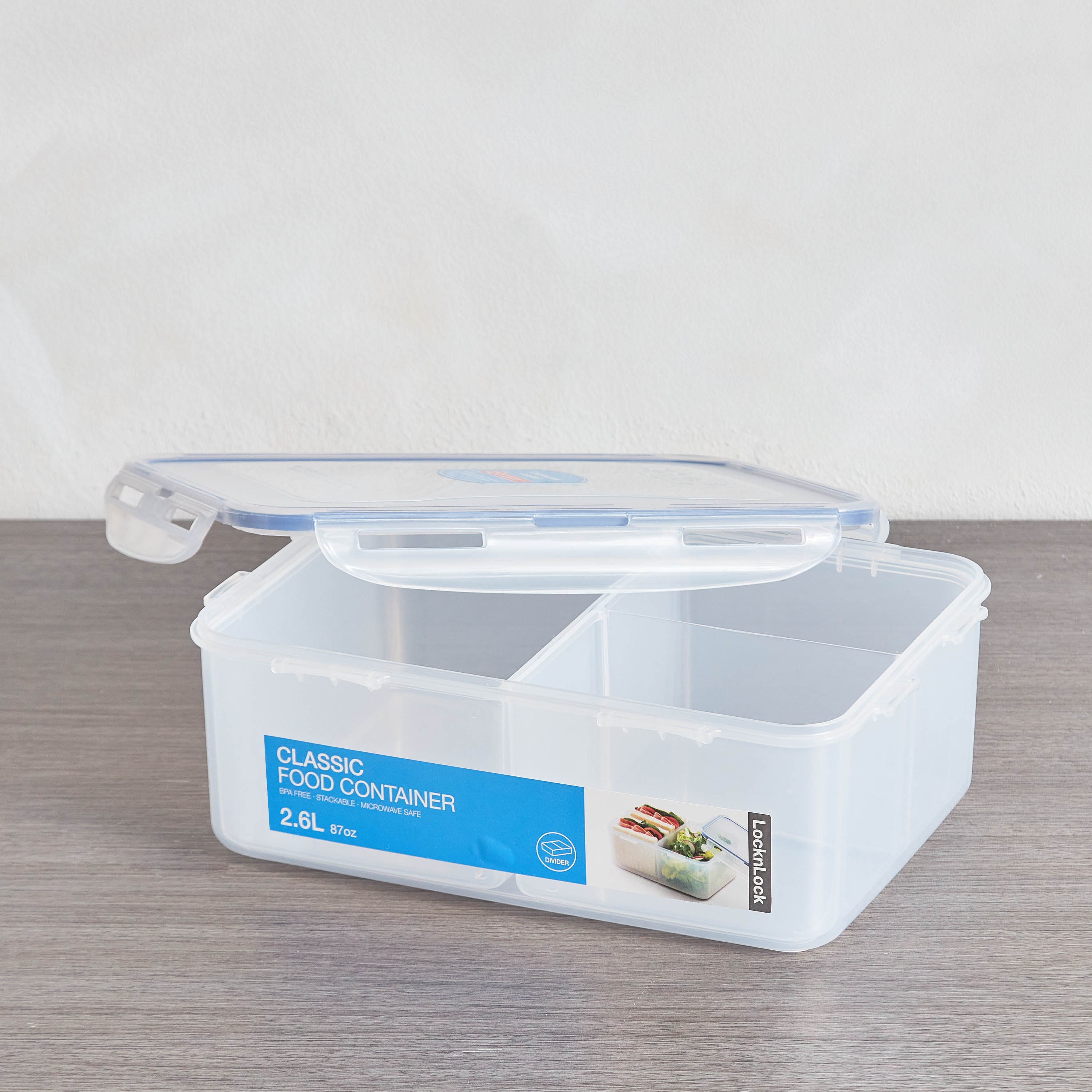 حاوية طعام مستطيلة مع فواصل من لوك أند لوك - 2.6 لتر-hbxhomeware-hbxkitchen-image-3