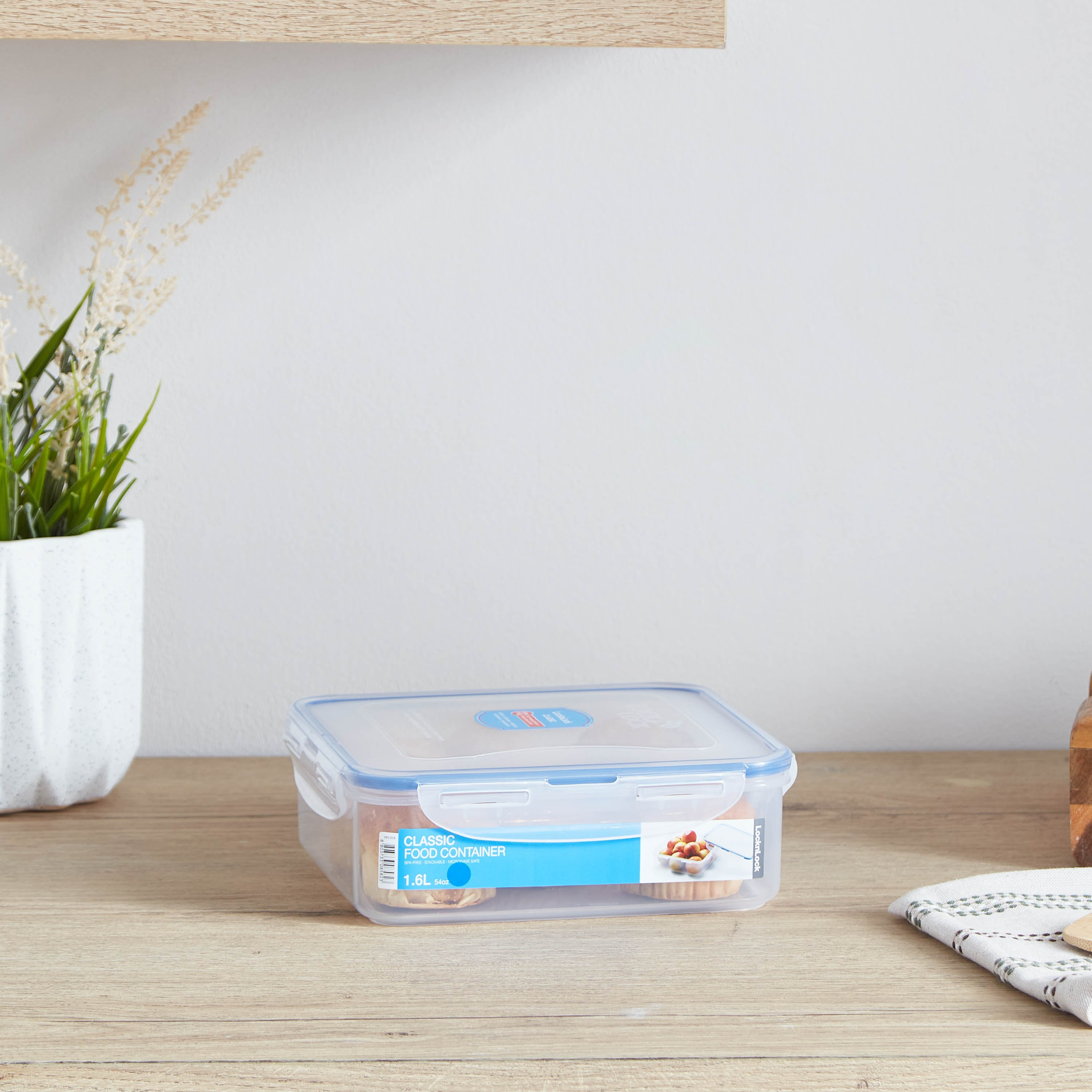 حاوية طعام مربعة من لوك أند لوك - 1.6 لتر-hbxhomeware-hbxkitchen-image-1