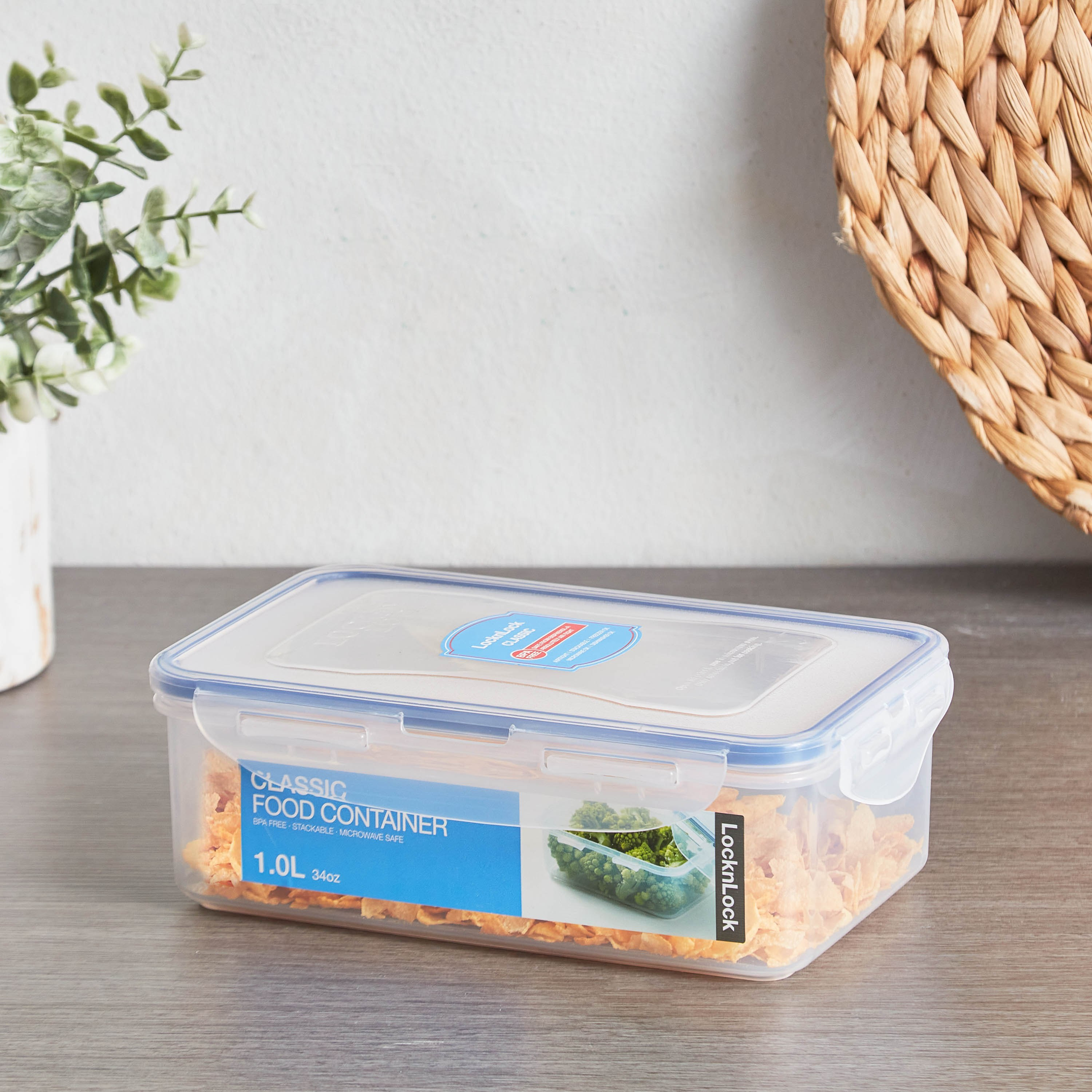 Lock & Lock Rectangular Food Container - 1 L-hbxhomeware-hbxkitchen-image-1