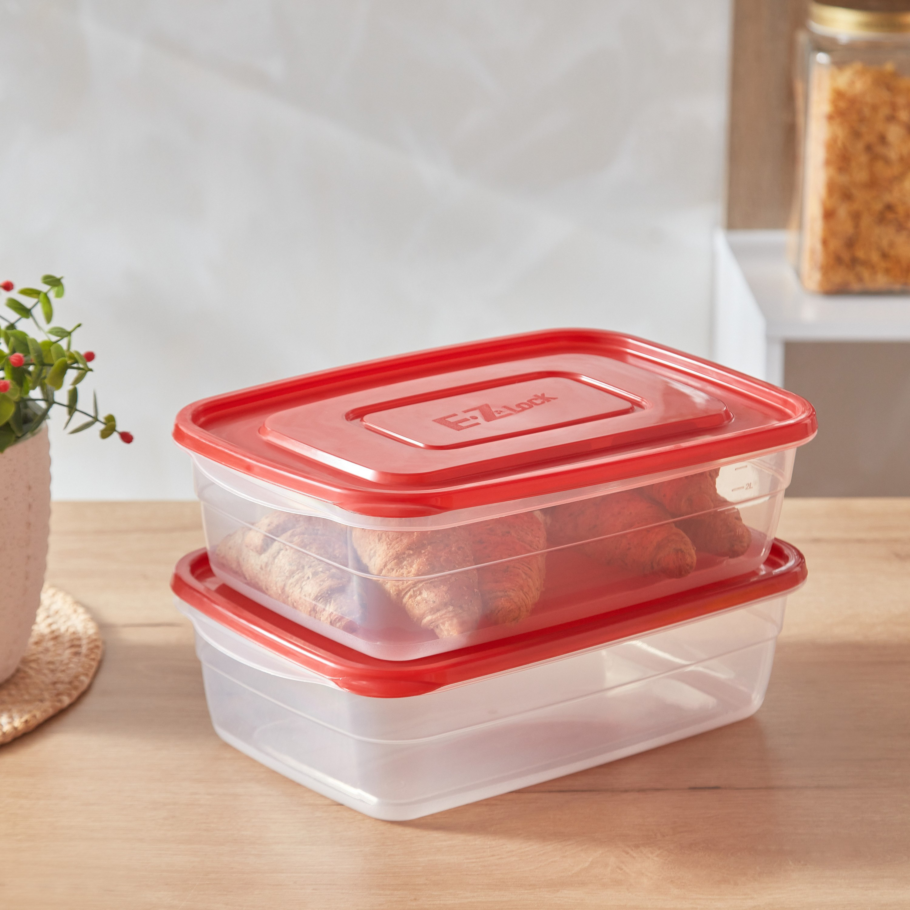 طقم حاويات إيزي لوك مستطيلة -قطعتين من لوك أند لوك -2.7 لتر-hbxhomeware-hbxkitchen-image-1