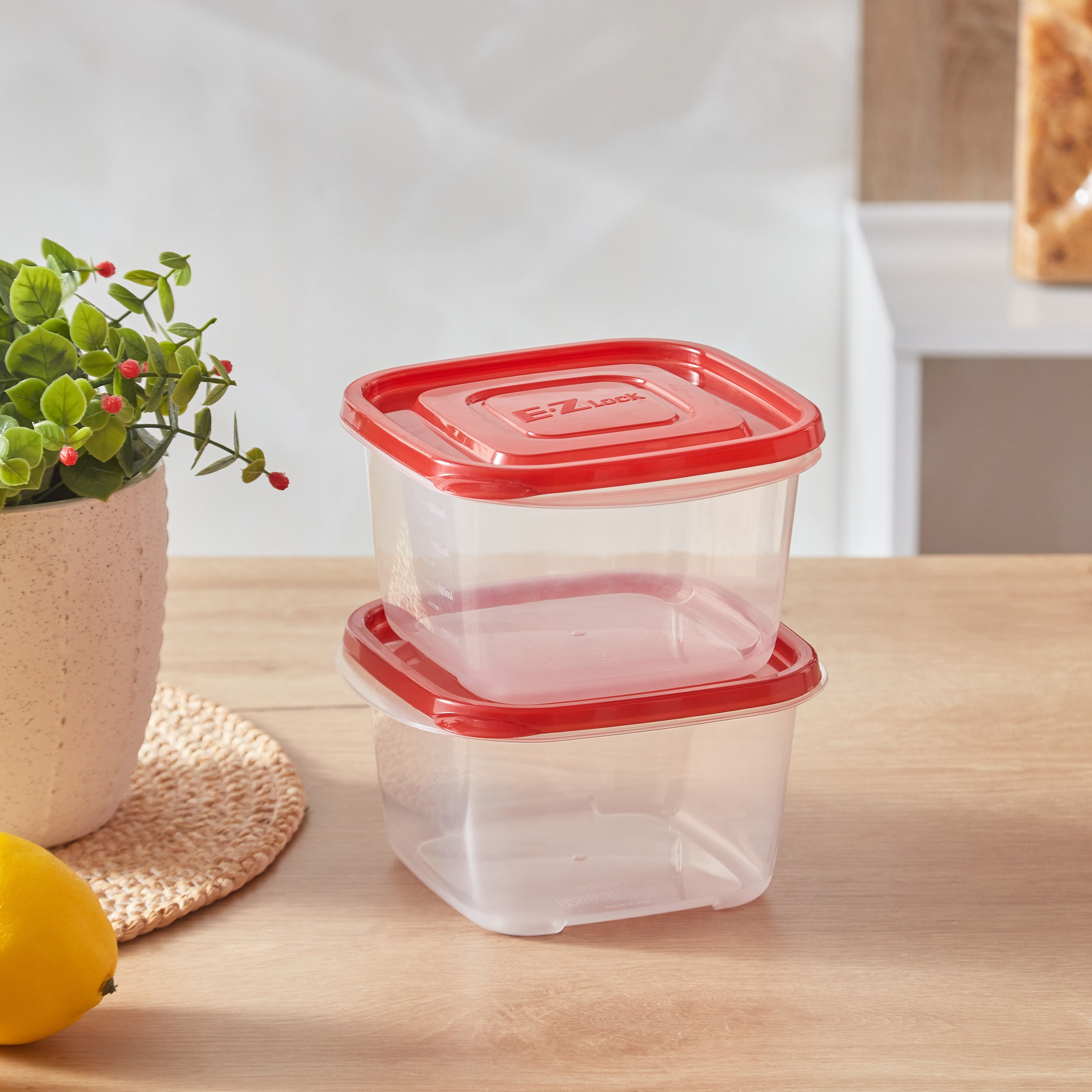 طقم حاويات إيزي لوك مربعة -قطعتين من لوك أند لوك -970 مل-hbxhomeware-hbxkitchen-image-2