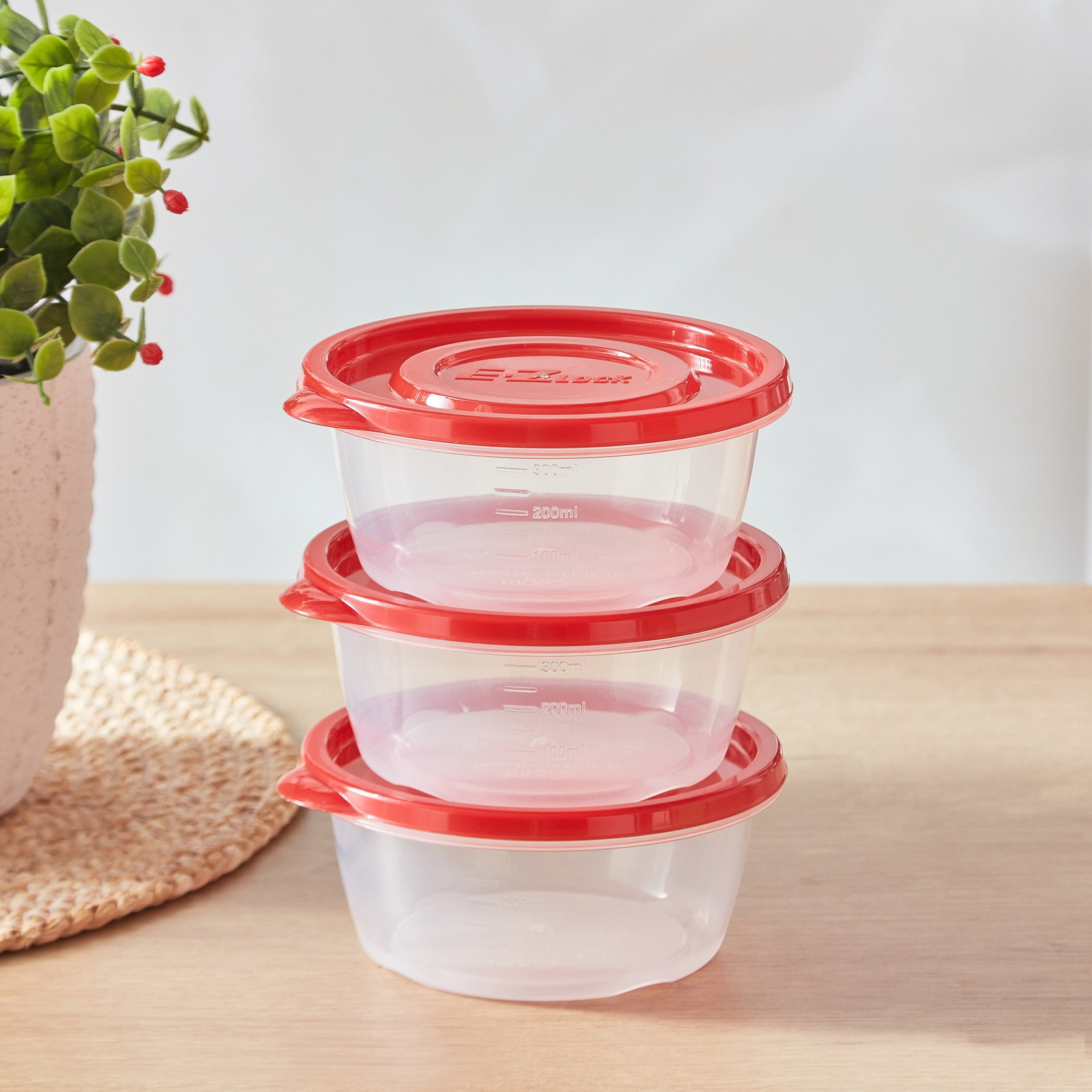 طقم حاويات مستديرة إيزي لوك-3 قطع من لوك آند لوك - 350 مل-hbxhomeware-hbxkitchen-image-2